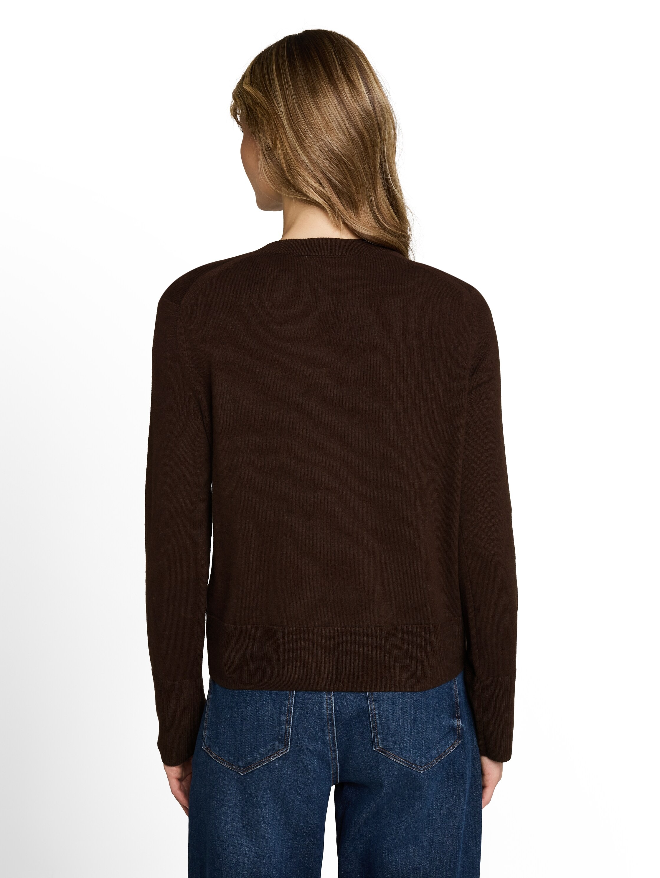 TOM TAILOR Cardigan »Regular« mit Knopfleiste / Rundhals
