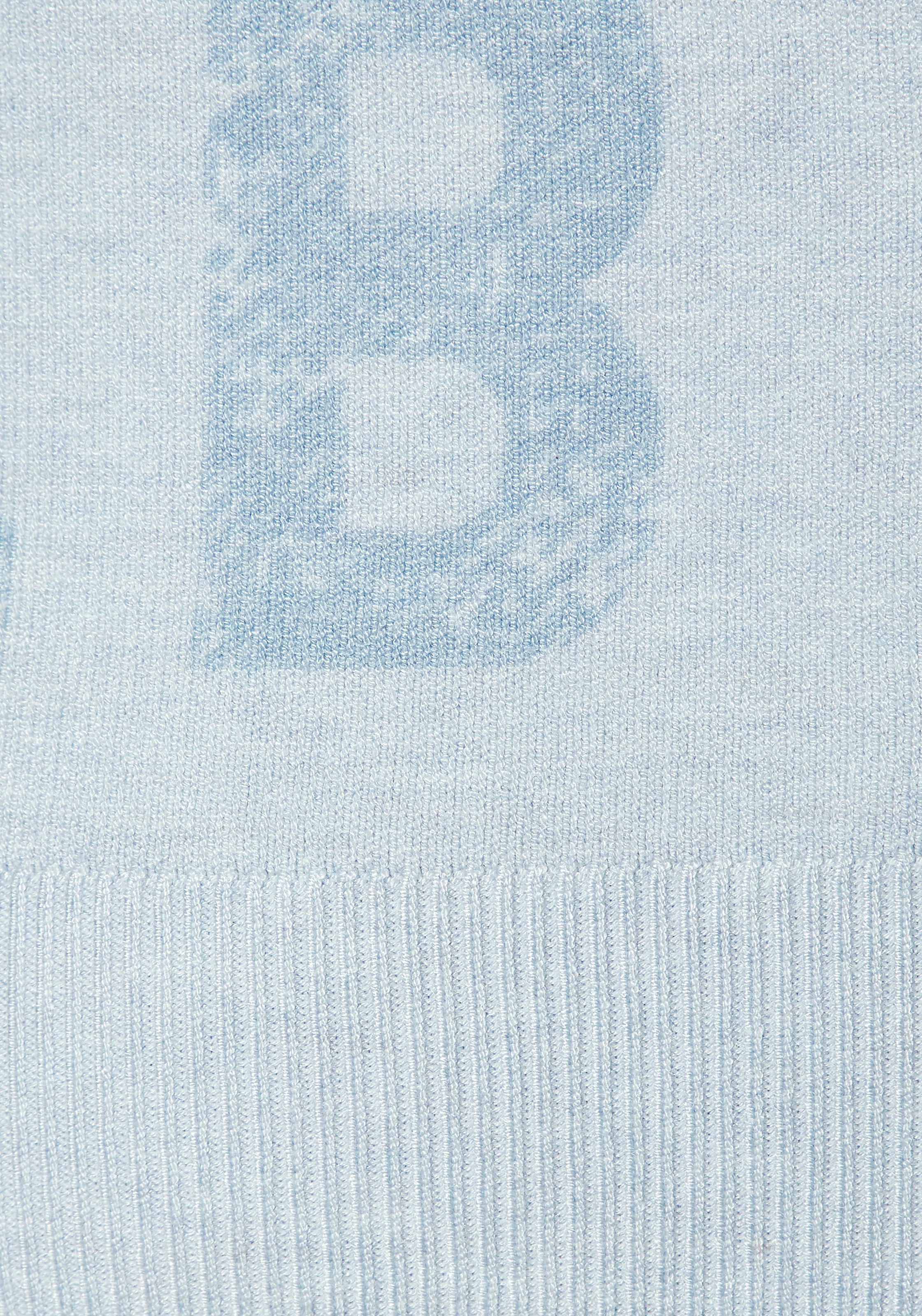 Elbsand V-Ausschnitt-Pullover, aus hochwertigem Strick mit eingestricktem Logo