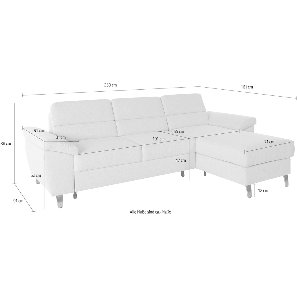 sit&more Ecksofa »Sorano L-Form«