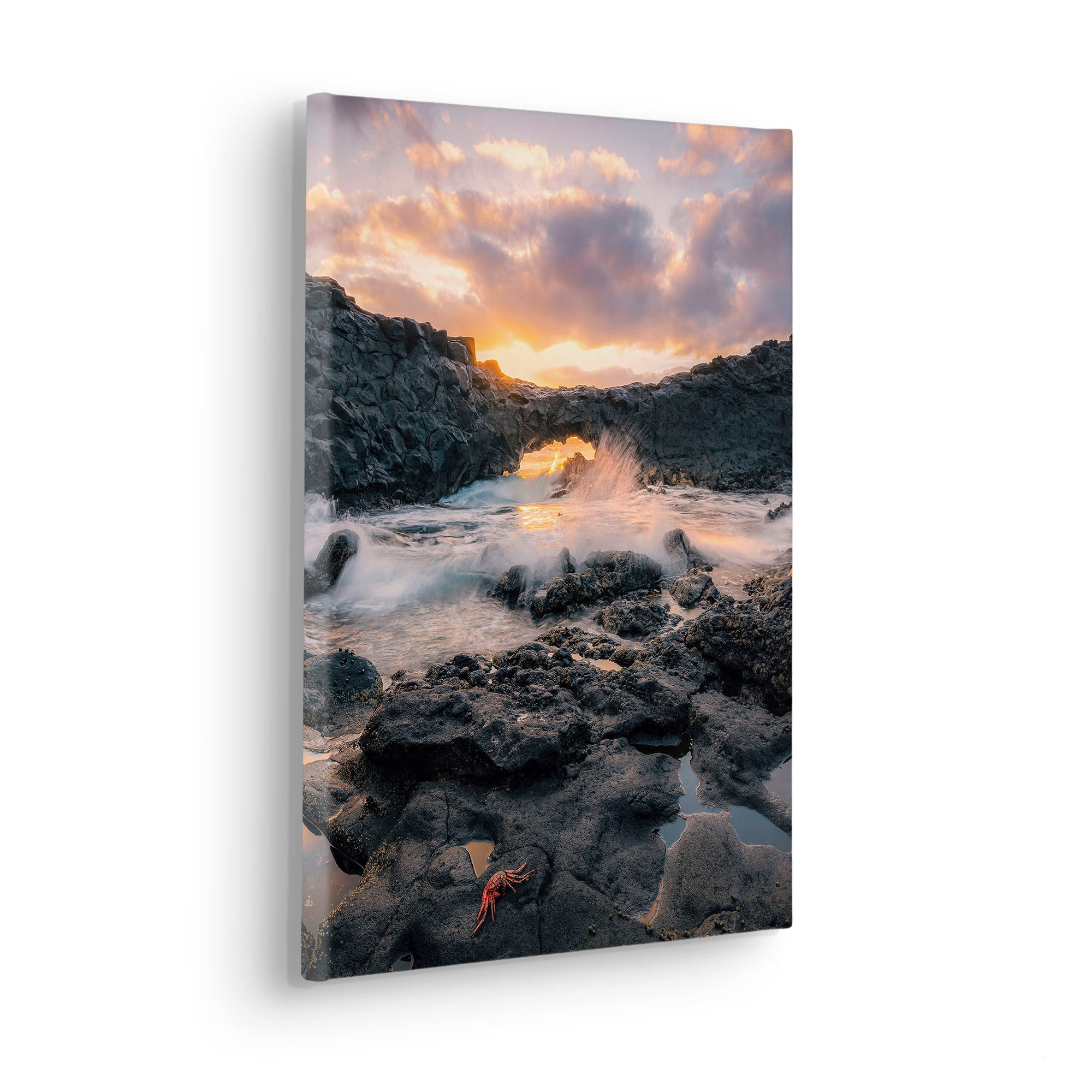 Komar Leinwandbild "Golden Eye - Größe 30 x 40 cm" Baum  Berge  Blätter  Fo günstig online kaufen