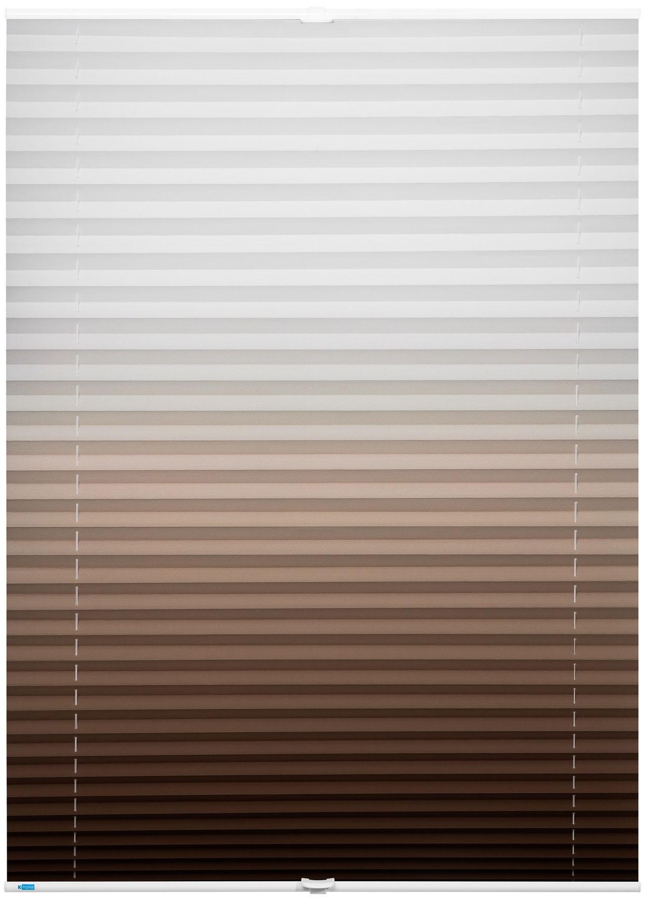 K-HOME Plissee "Farbverlauf Sunrise" Lichtschutz ohne Bohren verspannt günstig online kaufen