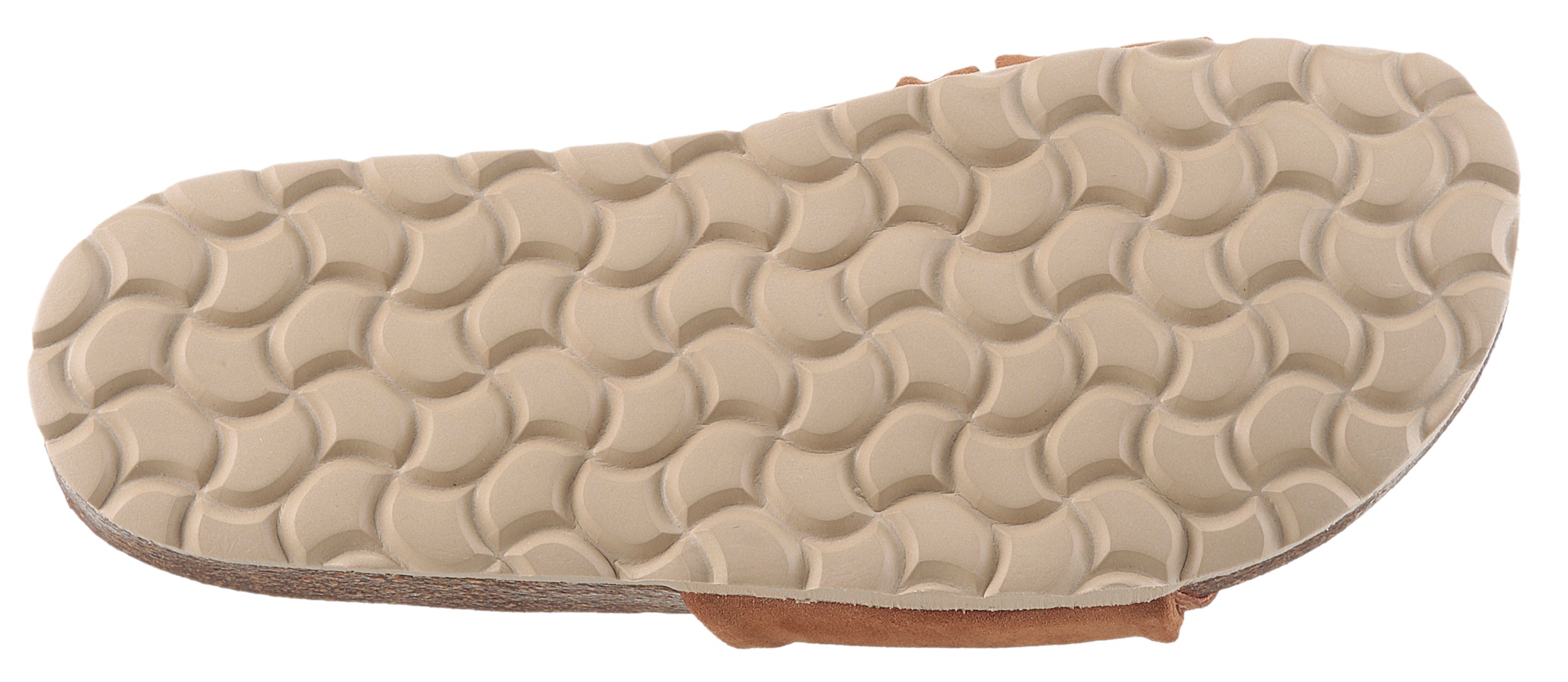Pantolette VERBENAS "Roxy Roda", Damen, Gr. 36, braun, Veloursleder, Schuhe Pantolette, Sommerschuh, Flat, Pool Slides mit modischer Schlaufe 2
