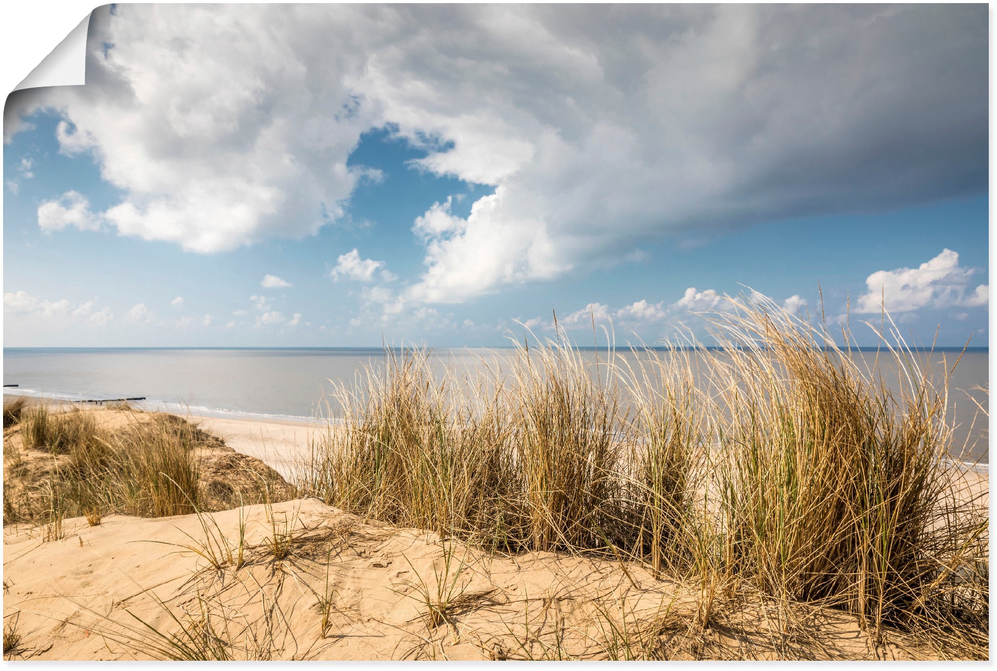 Wandbild »Weg durch die Dünen am Roten Kliff«, Strandbilder, (1 St.), als Alubild,...