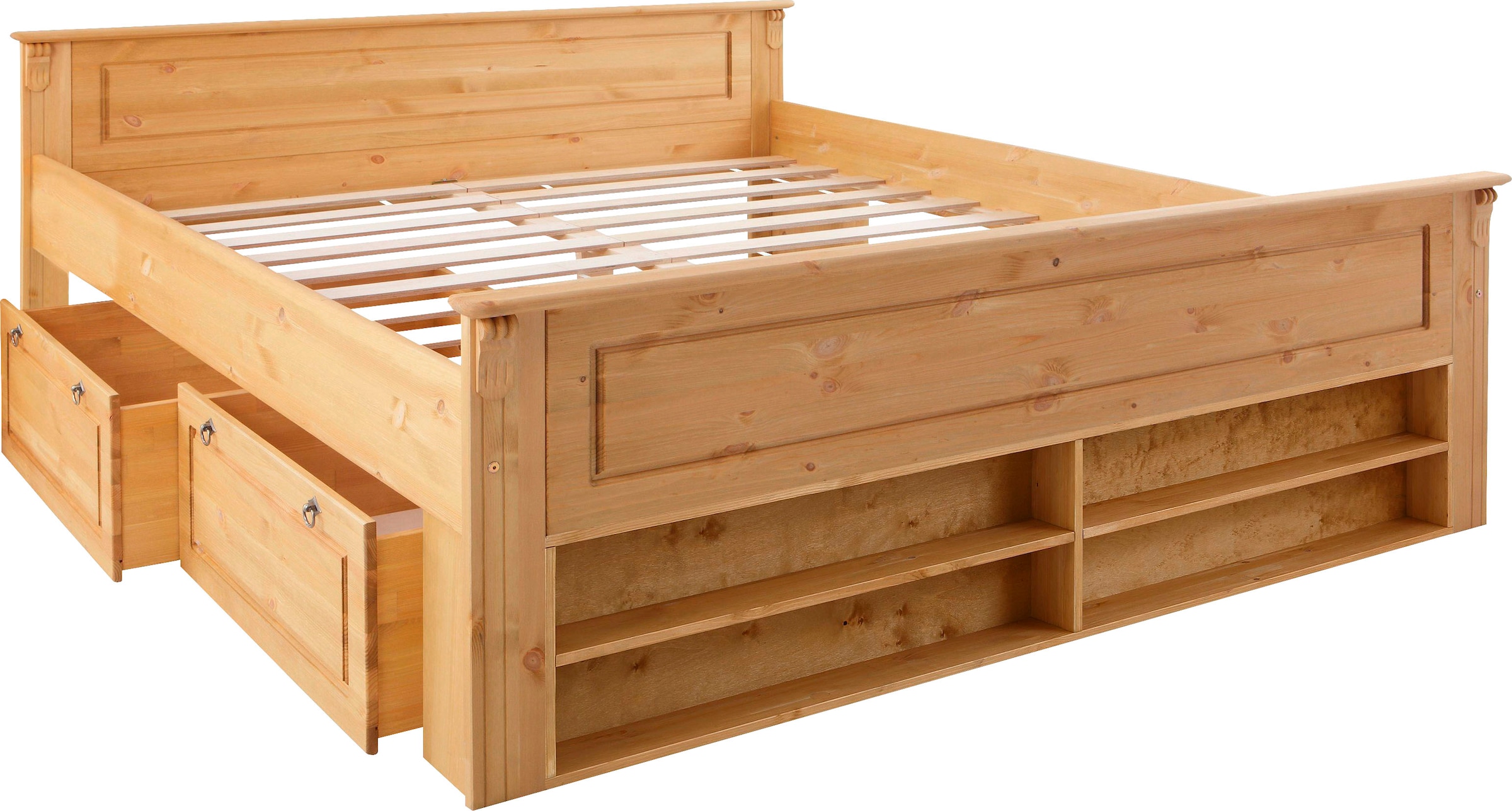 Home affaire Schlafzimmer-Set »Tessin«, (Spar-Set), 3 tlg. Set bestehend aus Bett 140 cm Inkl. 2x 2er Set Schubkästen