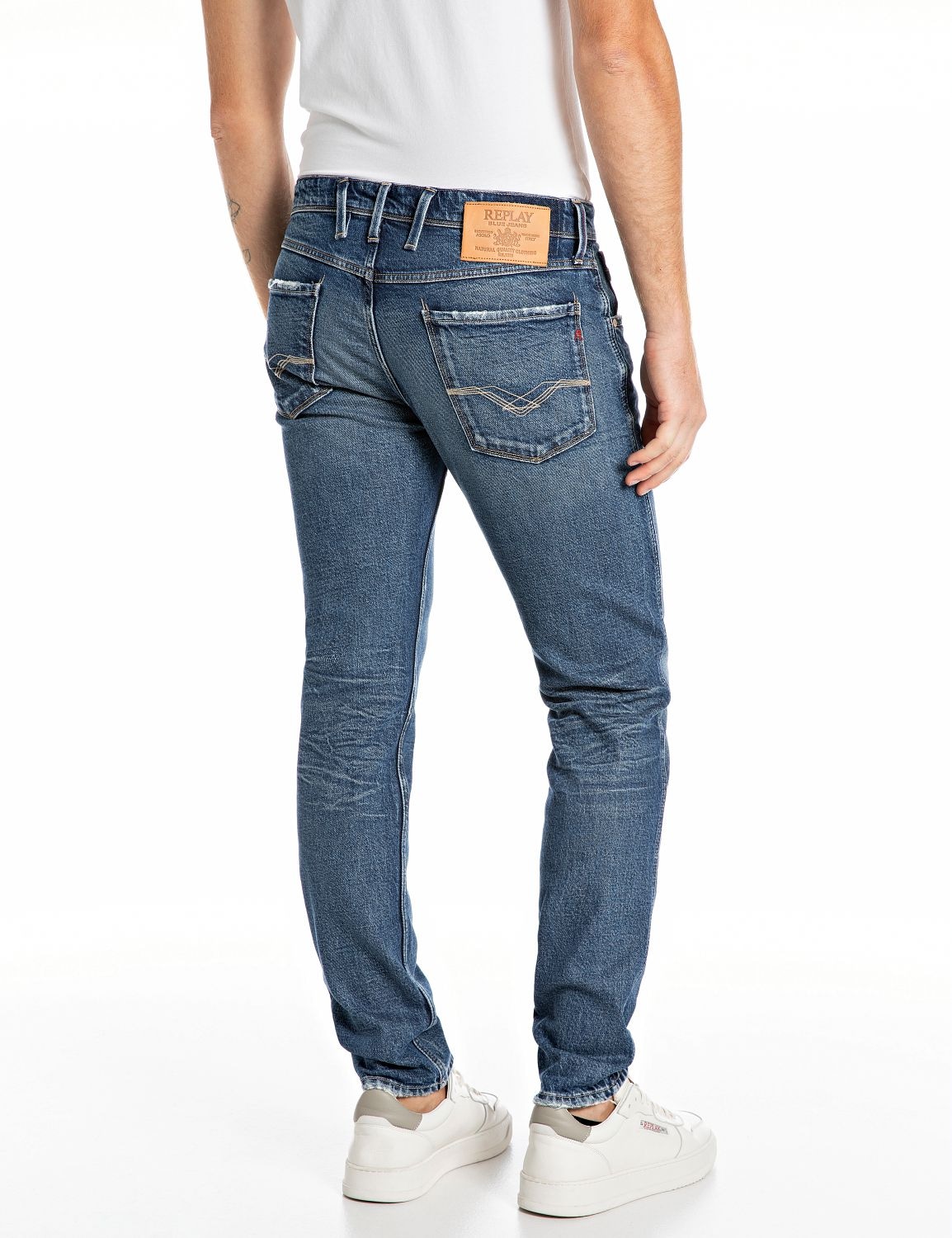 Replay Slim-fit-Jeans »ANBASS«, mit Washed-Optik