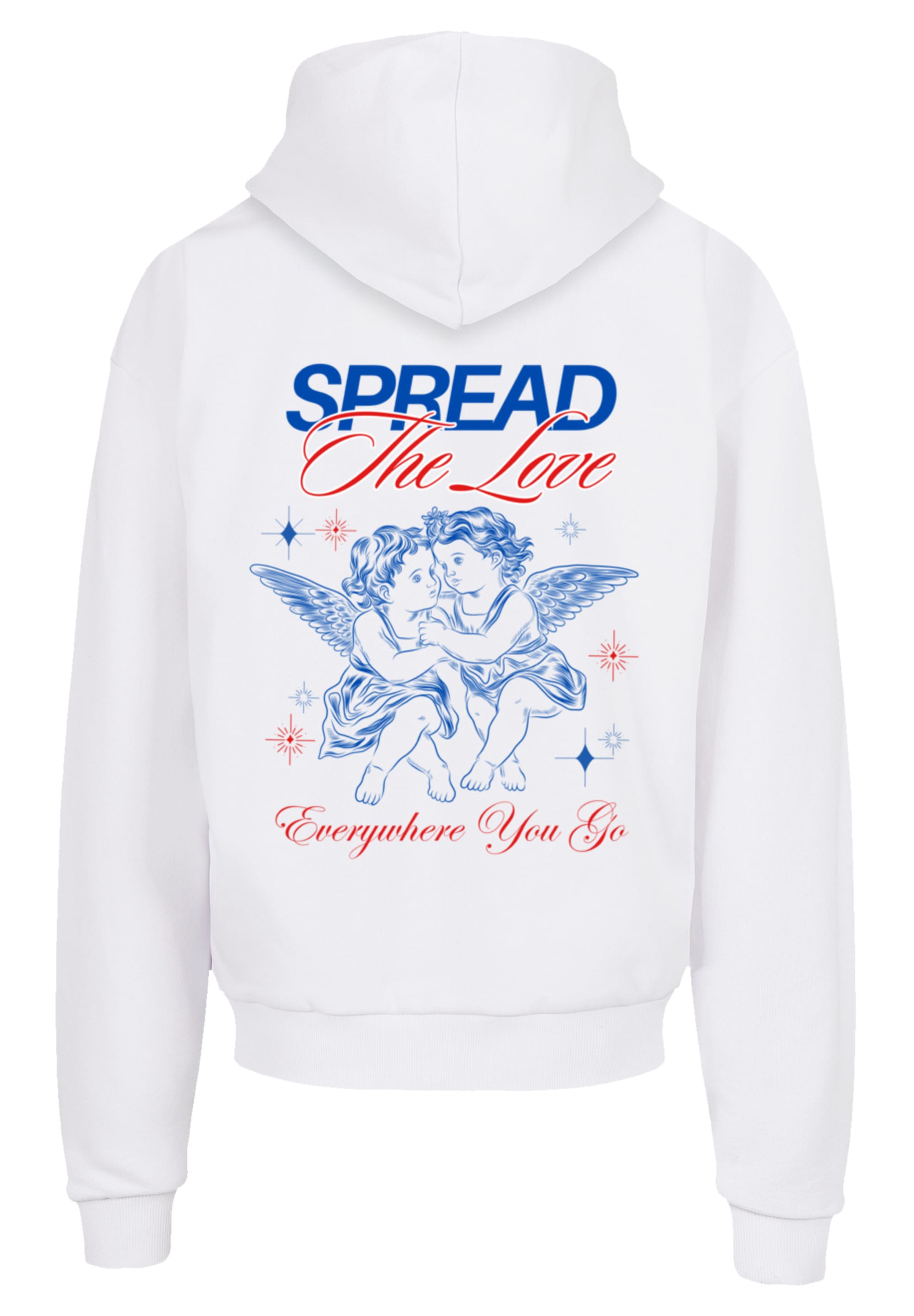 F4NT4STIC Kapuzenpullover »Spread The Love Valentinstag Streetwear Front«, Premium Qualität