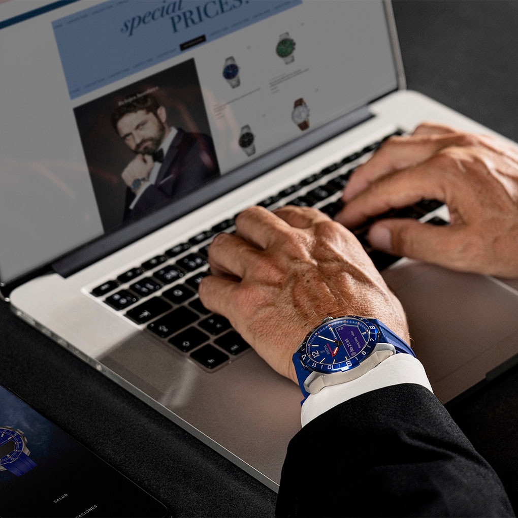 Festina Smartwatch »Connected D«, Quarzuhr, Armbanduhr, Herrenuhr, Schrittzähler, Weltzeit, Stoppfunkt.)