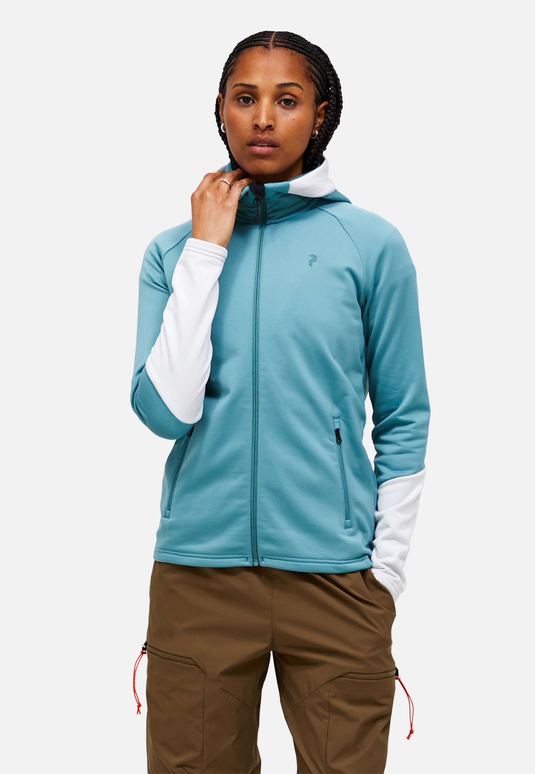 Peak Performance Fleecejacke »W Rider Essentials Midlayer Zip Hood« mit sportivem Design