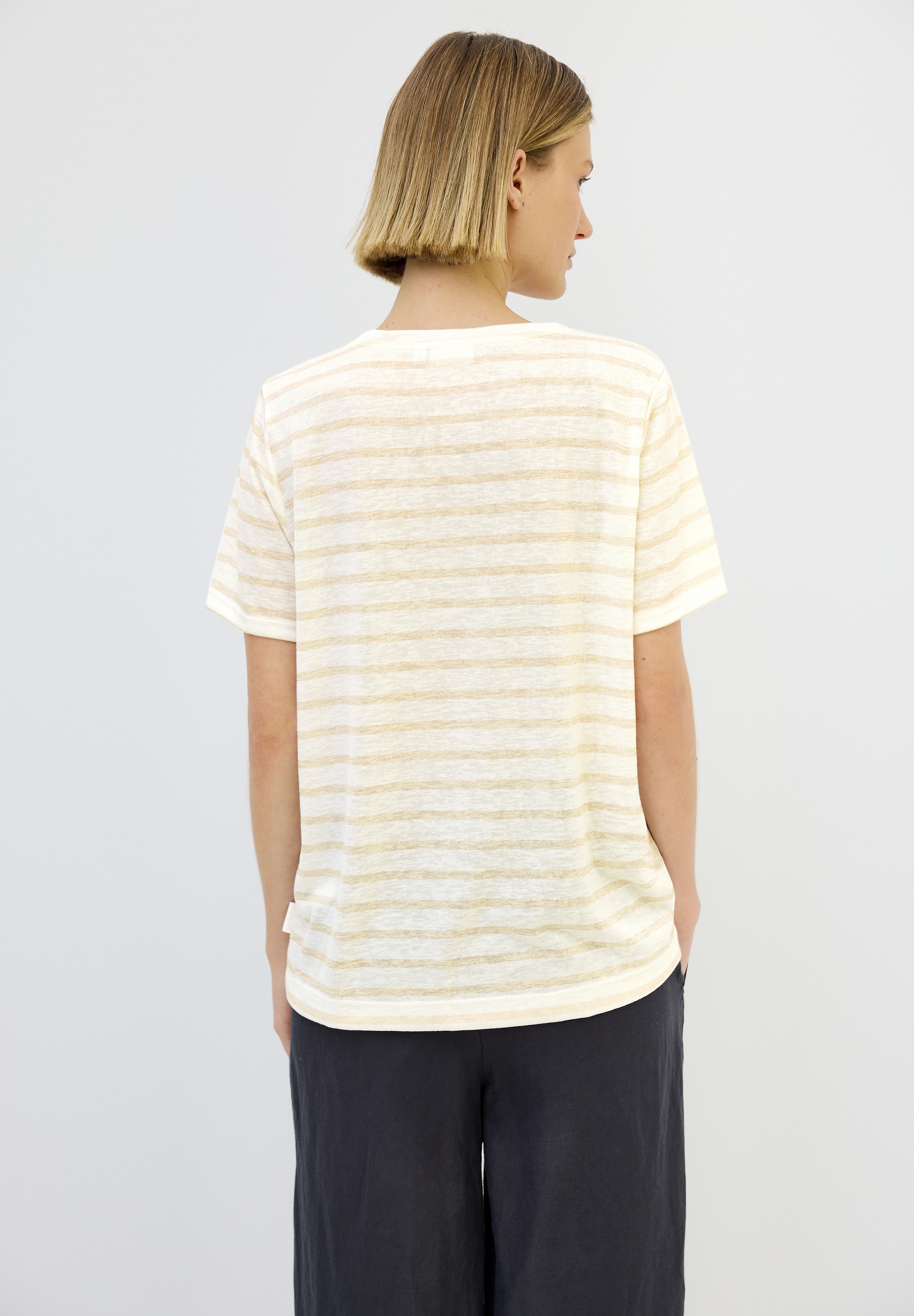 Cecil T-Shirt, aus elastischem Materialmix