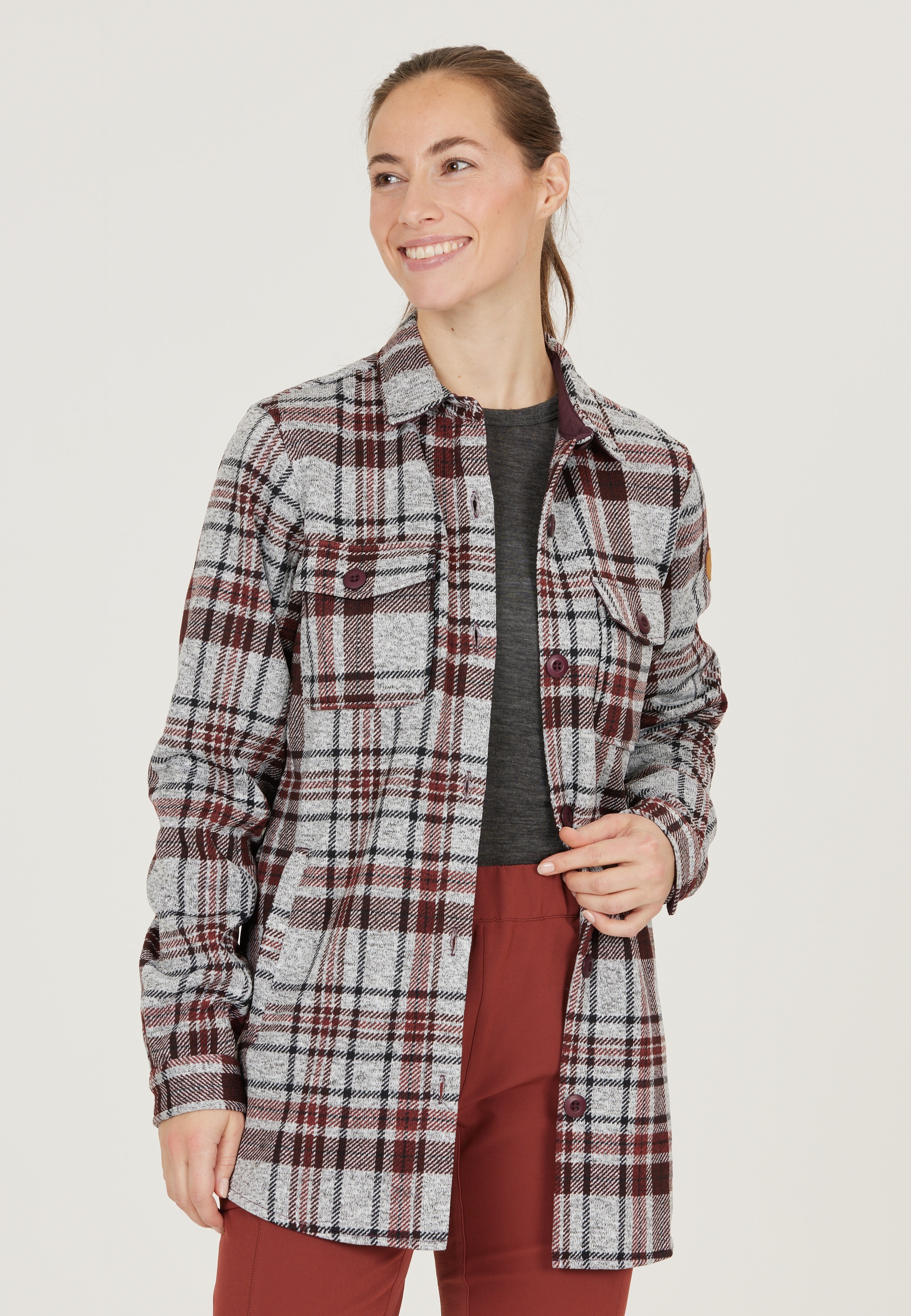 WHISTLER Fleeceshirt "Milly" 1 Stk. tlg. mit tollem Karo-Muster günstig online kaufen