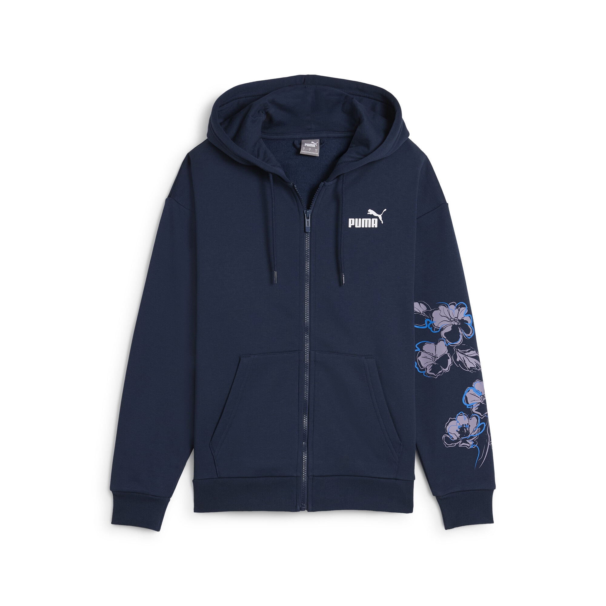 Sweatjacke »ESS+ FLORAL VIBES Hoodie mit durchgehendem Reißverschluss Damen«