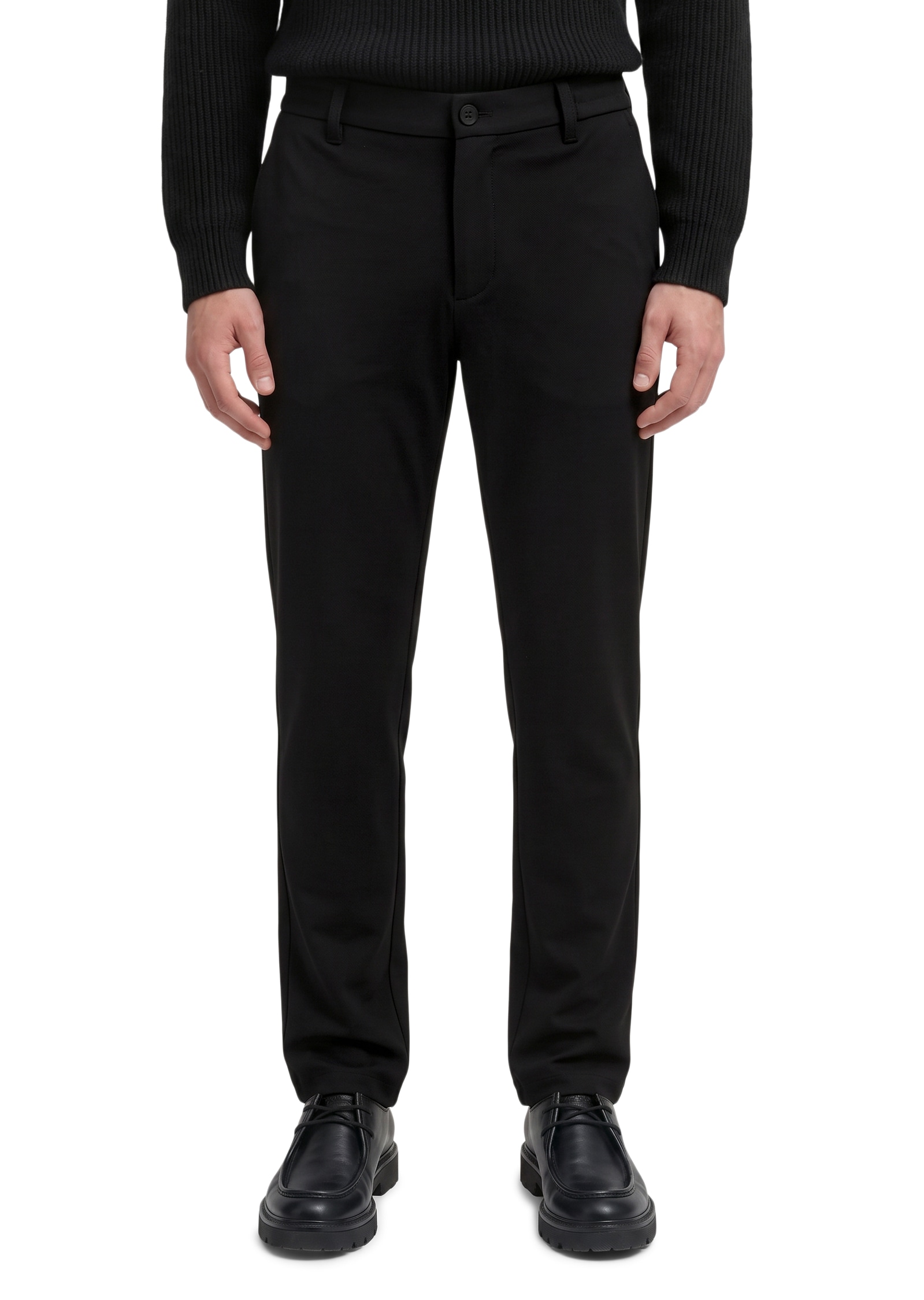 MARC O'POLO Herren Stoffhose "MOROT TAPERED"schwarz, Gr. 31, Web, Obermaterial: 70% Viskose, 25% Polyamid, 5% Elasthan, Hosen, Model Morot Jogger