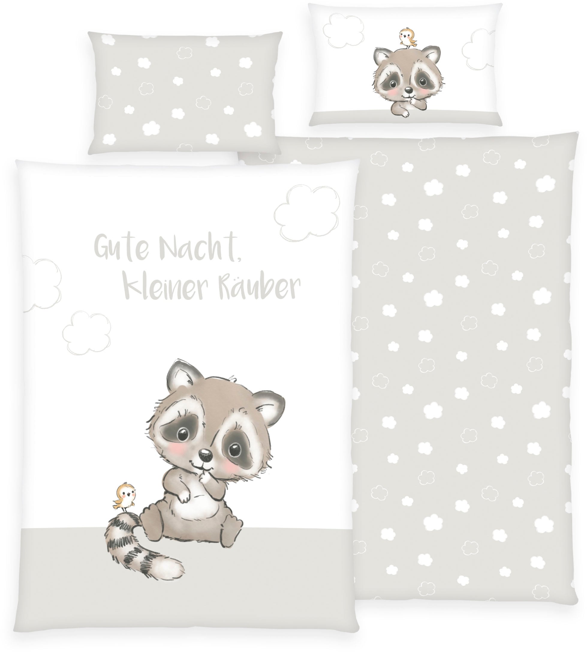 Baby Best Babybettwäsche "Kleiner Räuber" 2 Stk. mit liebevollem Motiv günstig online kaufen