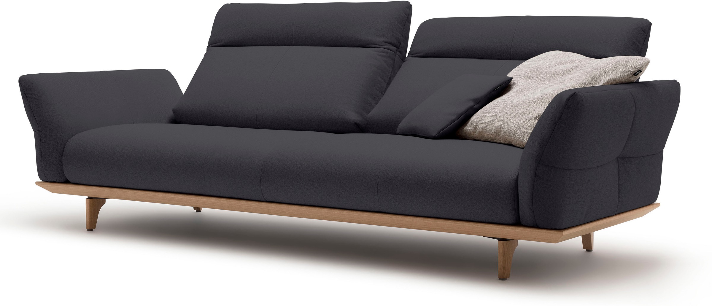 Creation BY ROLF BENZ 3,5-Sitzer »CR.460«, Sockel in Eiche, Füße Eiche natur, Breite 228 cm