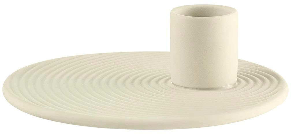 BLOMUS "Stabkerzenhalter NONA" aus Porzellan, handgefertigt, Höhe ca. 3,5 cm