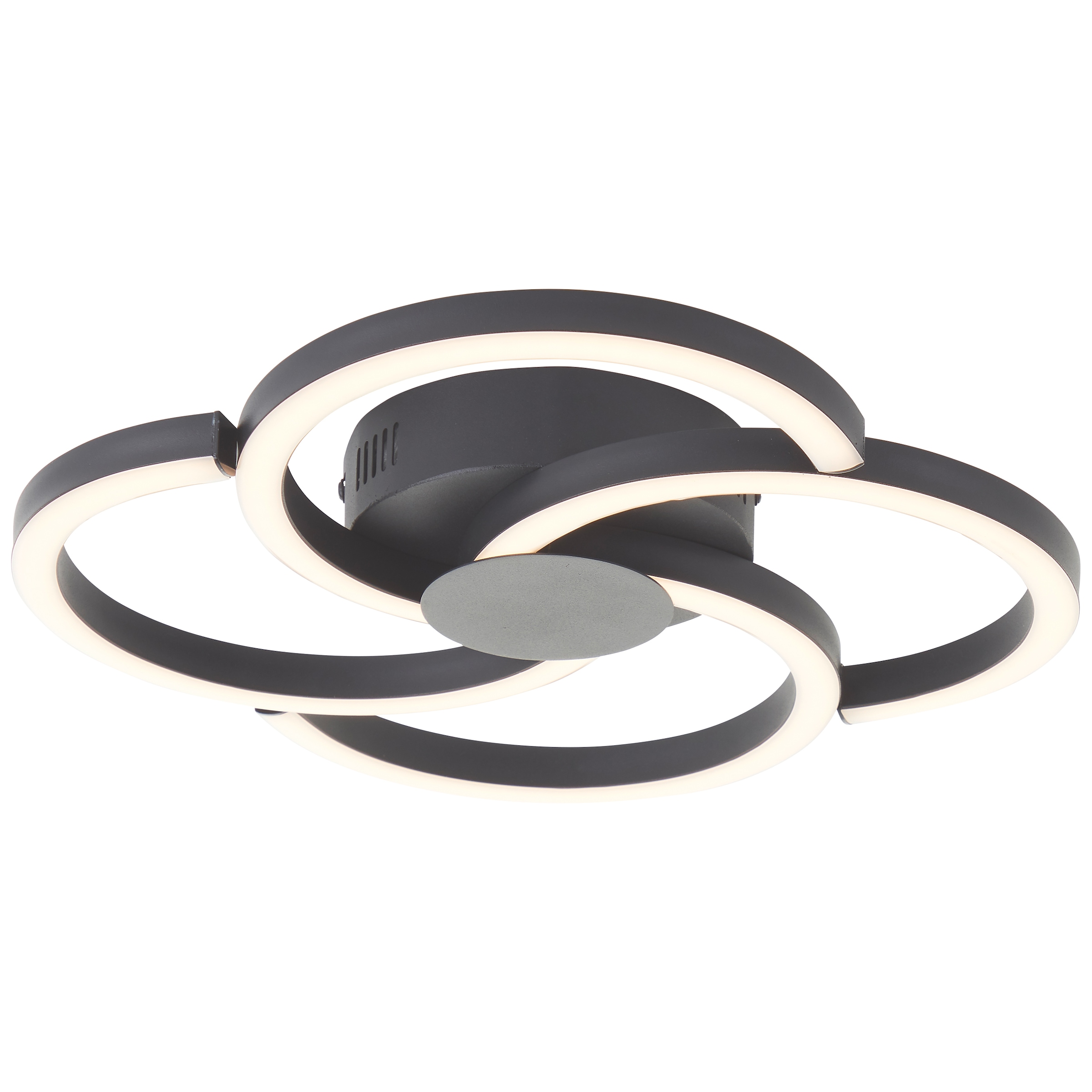 Brilliant LED Deckenleuchte »Fico«, Ø 34 cm, 2300 lm, 3000 K, Aluminium, schwarz