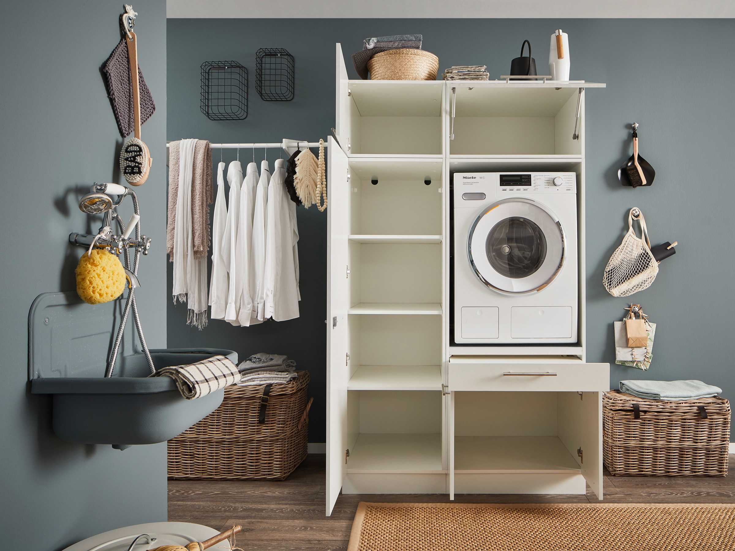 Laundreezy Mehrzweckschrank-Set "LAUNDREEZY LDSK7", Breite 117,5 cm günstig online kaufen