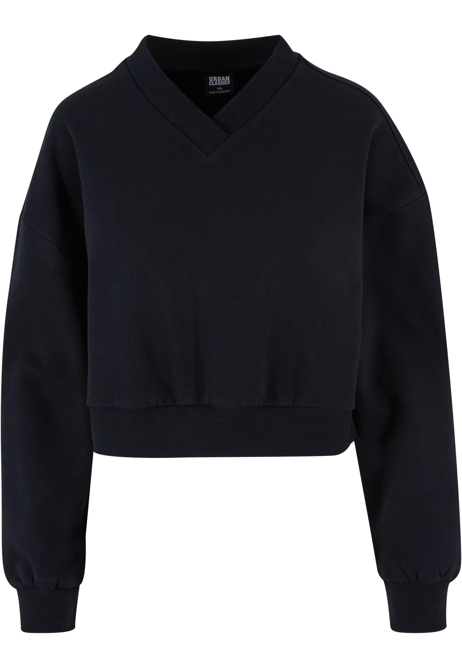 Sweater »Urban Classics Damen Ladies Cropped V-Neck«