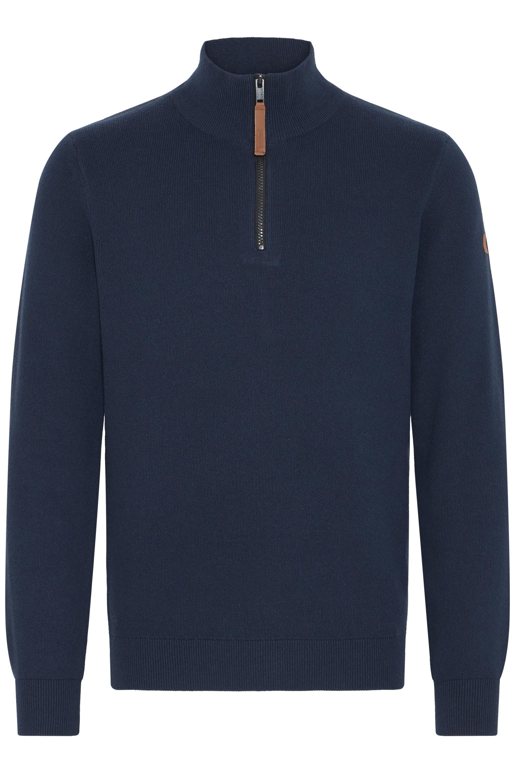 Blend BHFintos Men's Fine Knit Zip Pullover Blue XL