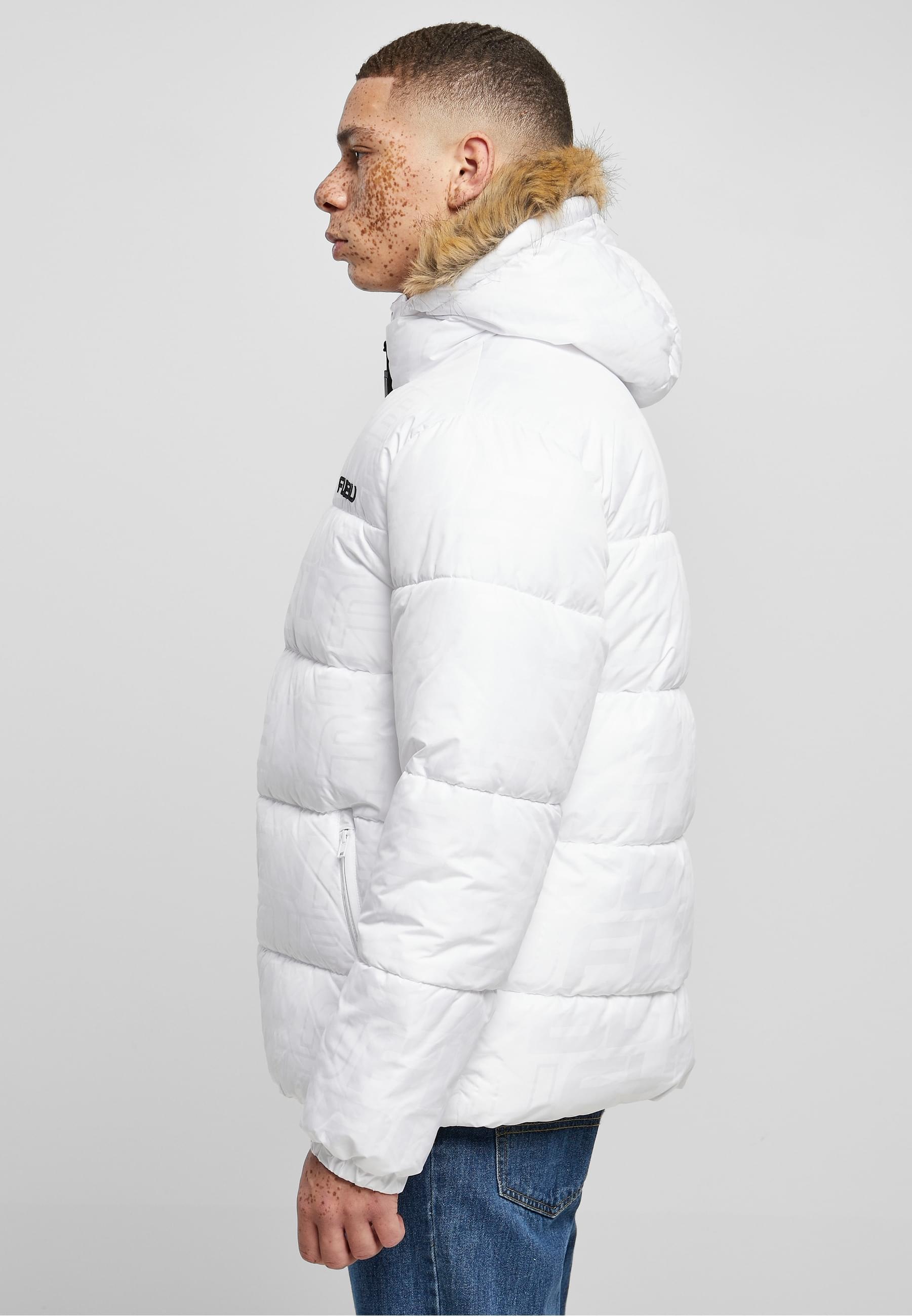Fubu Winterjacke »Fubu Herren FM224-039-1 FUBU Corporate AOP Puffer Jacket«, (1 St.), mit Kapuze