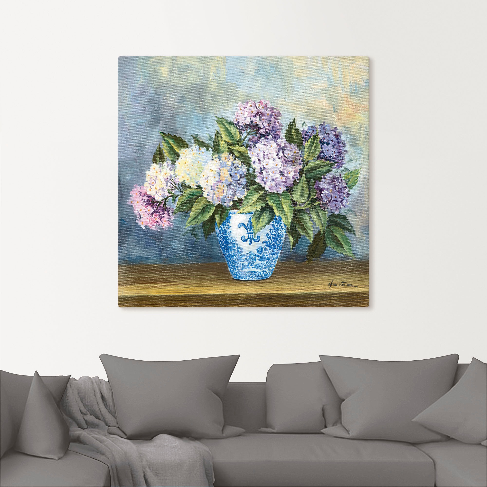 Artland Wandbild »Hortensien«, Blumenbilder, (1 St.), als Alubild, Outdoorbild, Leinwandbild in verschied. Größen