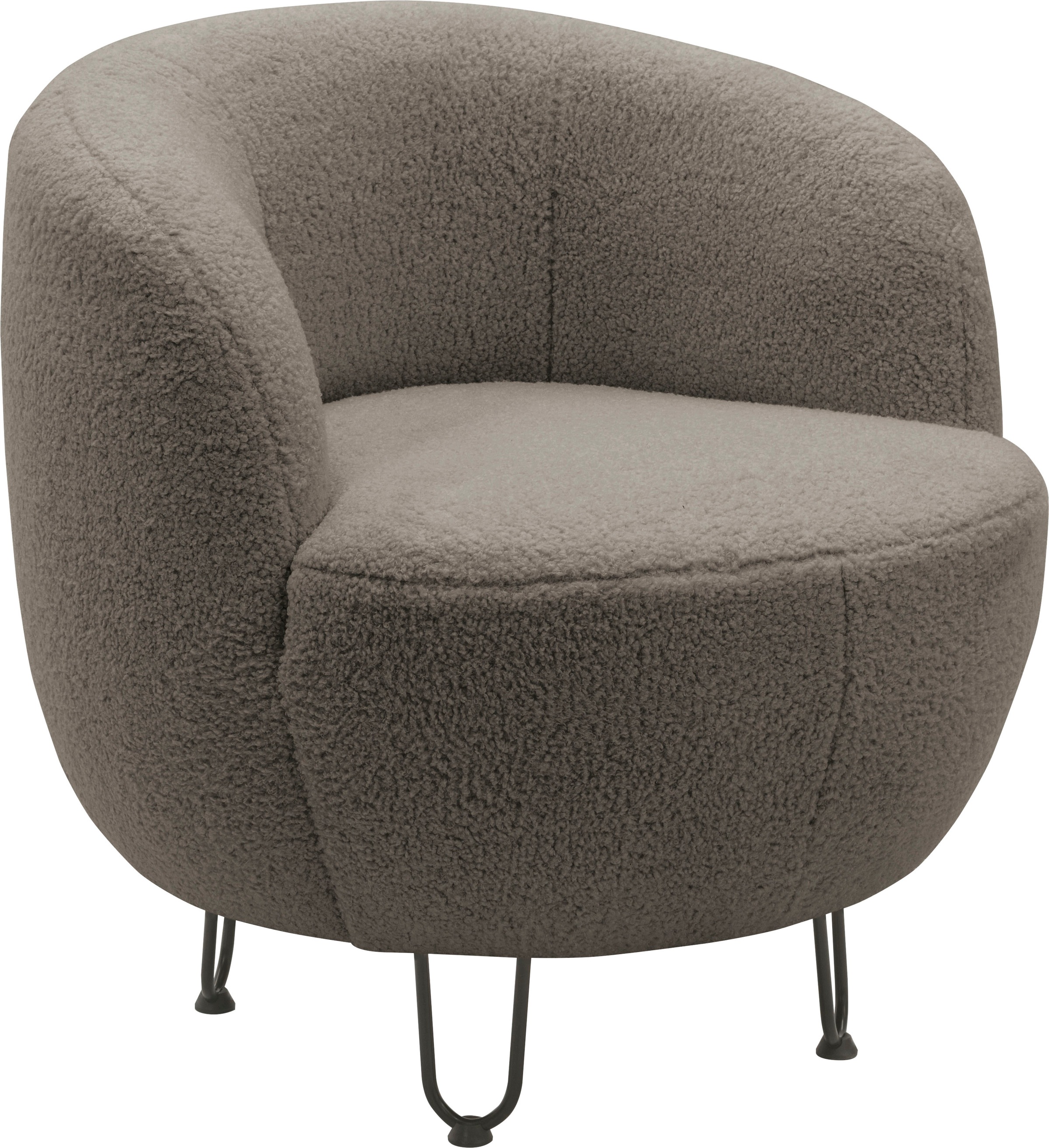 Thumbnail - Home affaire Sessel "Anjuli Lieferzeit nur 2 Wochen" Runde Form, perfektes Einzelstück, Flausch oder Feinstruktur