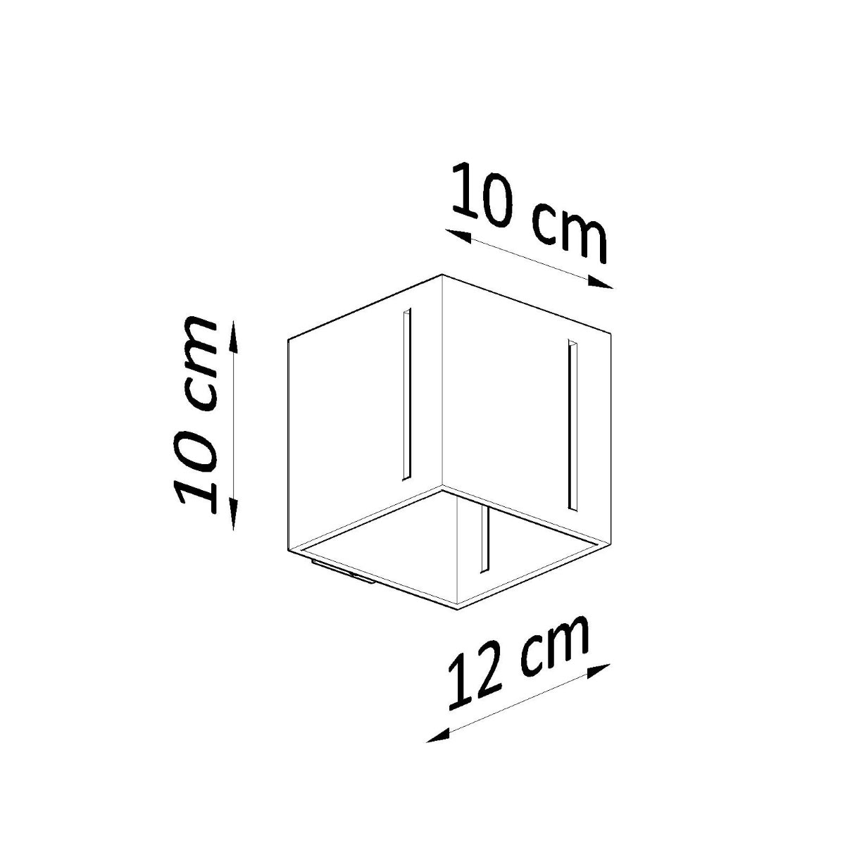 SOLLUX lighting Wandleuchte »PIXAR«, 1 flammig, Leuchtmittel G9 | ohne Leuchtmittel, Lineare Perforation des Lampenschirms, das Oberteil leuchtet