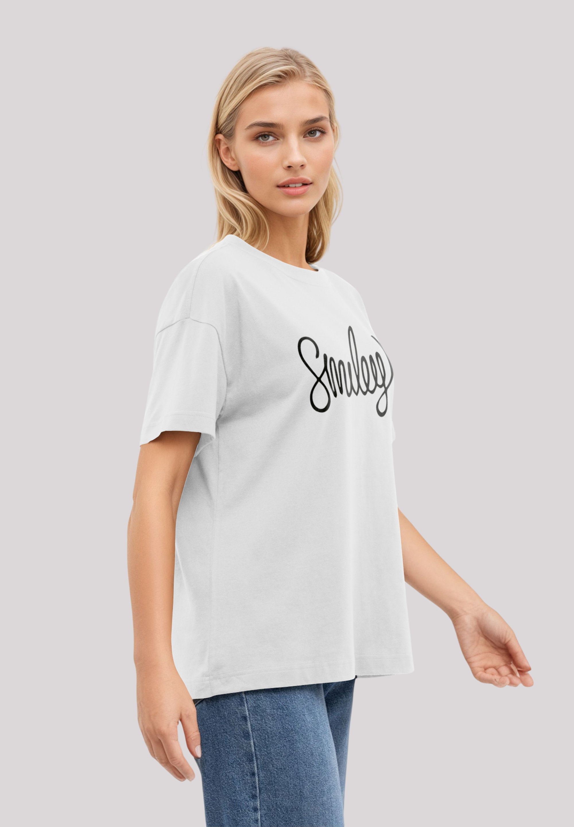 F4NT4STIC T-Shirt »SMILEY black«, Premium Qualität