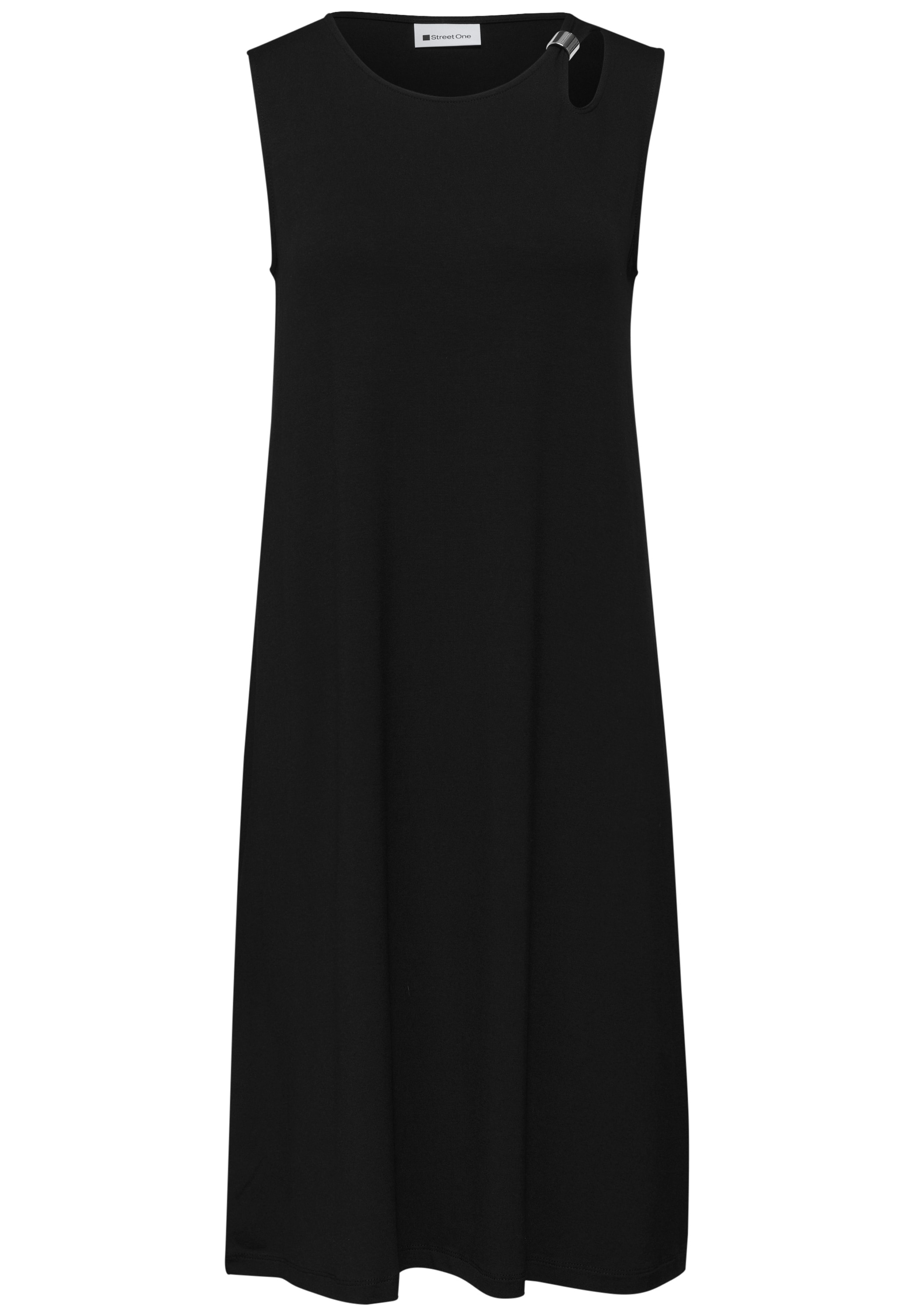 STREET ONE Midikleid Ohne Taschen mit Rundhalsausschnitt