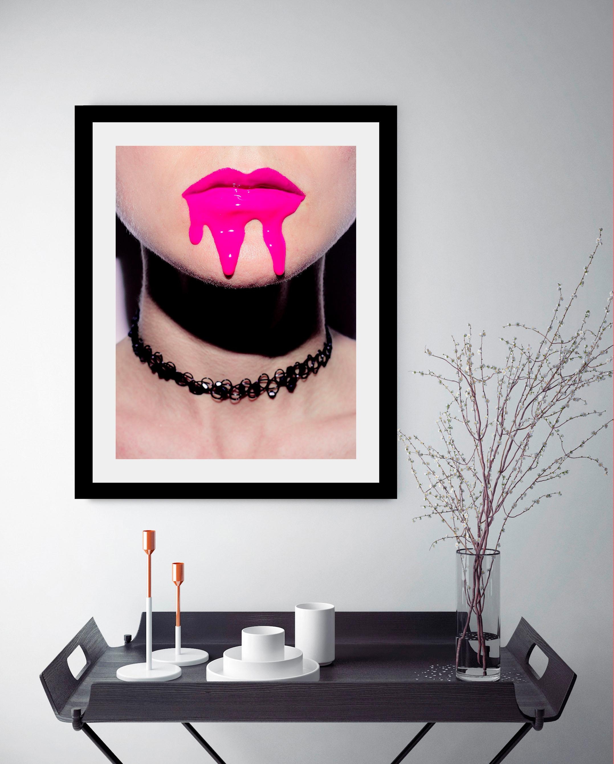 queence Bild »Mund«, Kunst-Bilder von Frauen-Bilder von Männern-Erotische Bilder, HD Premium Poster-Druck inkl. Holzrahmen