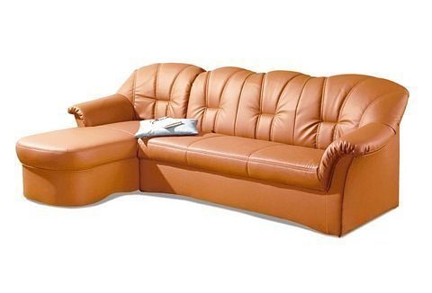DOMO collection Ecksofa Papenburg L-Form, in großer Farbvielfalt, wahlweise mit Bettfunktion