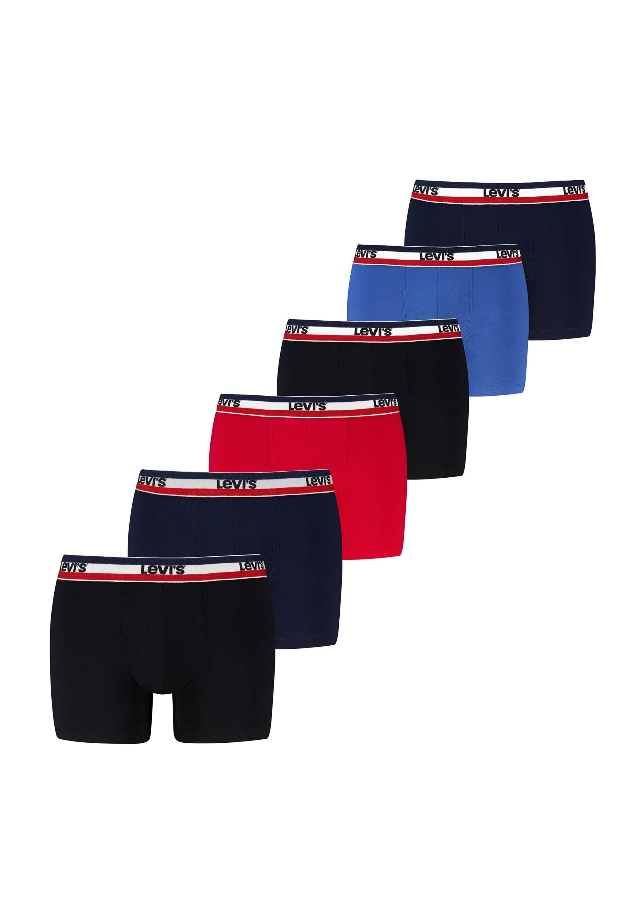 Levis Boxershorts "Boxershort Repeat SPW Logo Boxer Brief 6P ECOM 6er Pack"