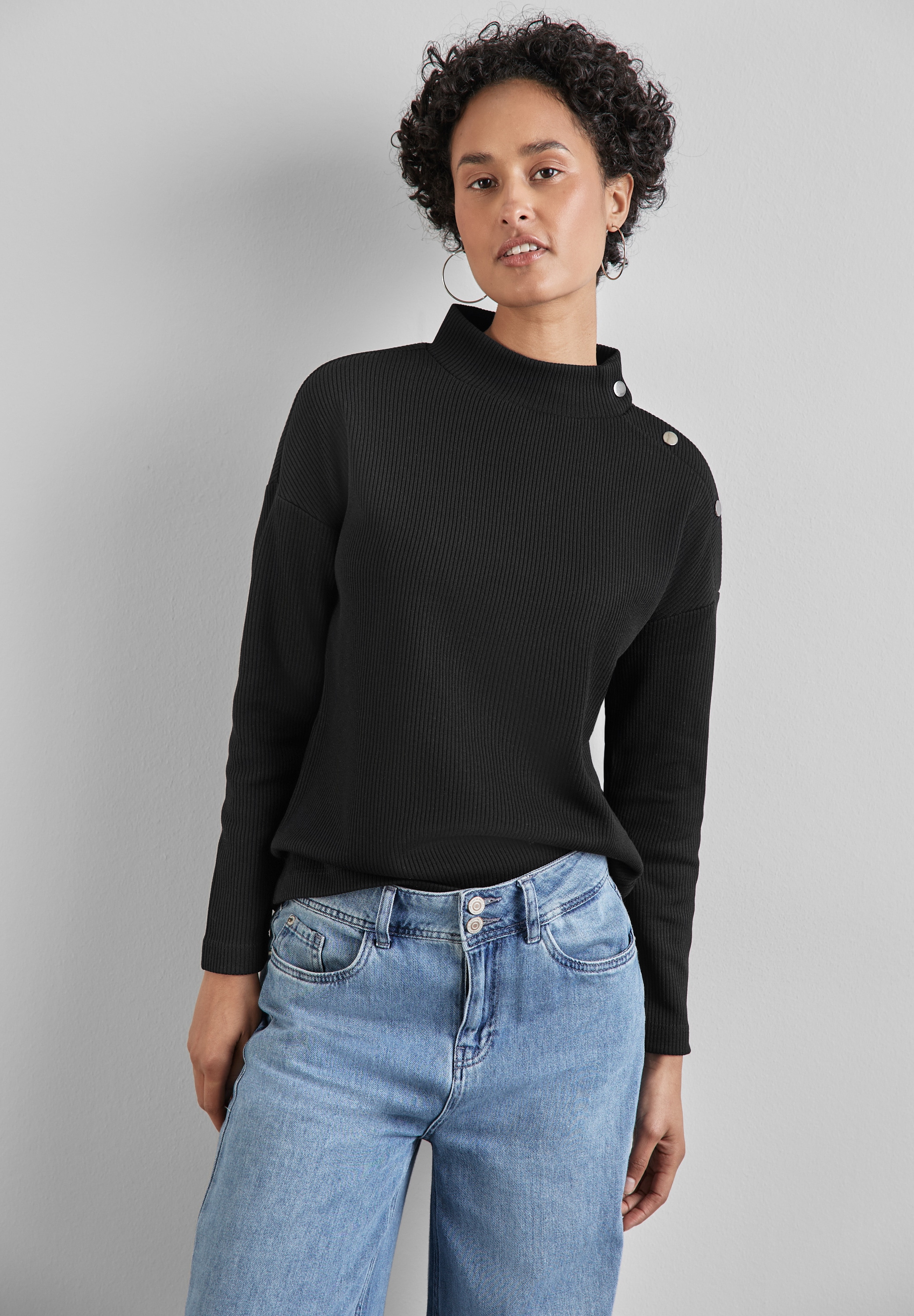 STREET ONE Langarmshirt, mit Turtleneck