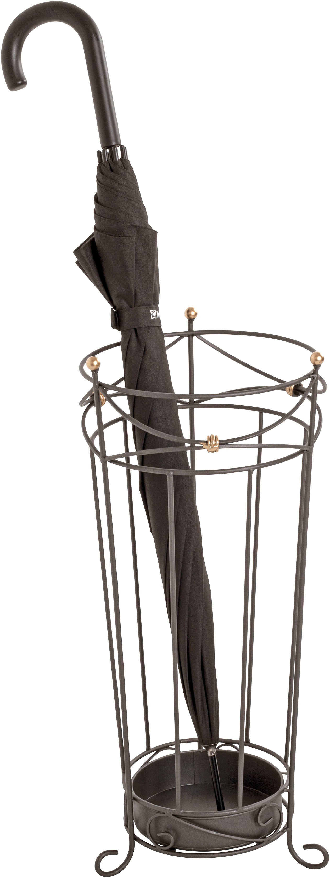 HAKU Schirmständer "Regenschirmständer, Schirmkorb" konisch - aus Metall Anthrazit - Ø/H 24/55 cm