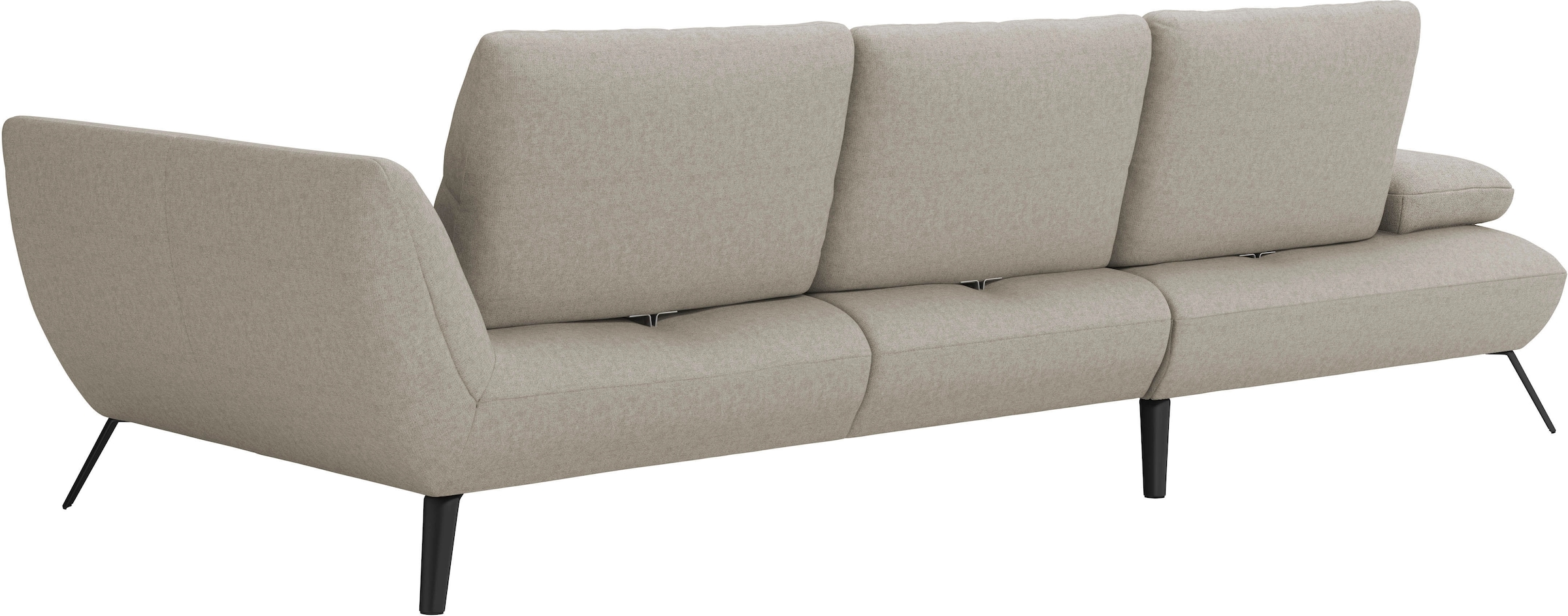 PLACES OF STYLE Ecksofa »Mikado L-Form« inkl. Sitztiefenverstellung und Armteilverstellung