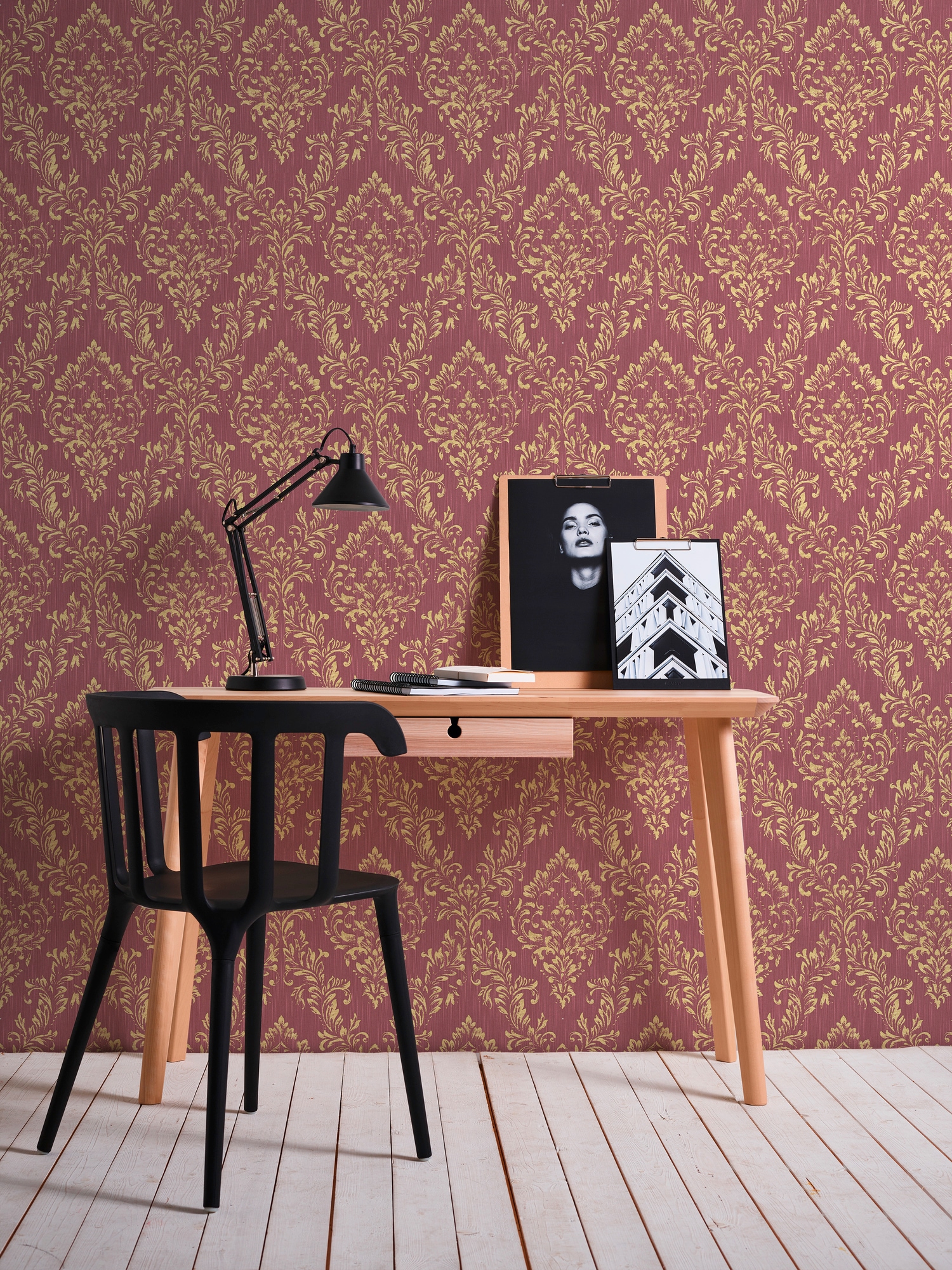 Architects Paper Textiltapete »Metallic Silk«, Barock-matt-glänzend, Ornament Tapete Barock Tapeten Wohnzimmer Schlafzimmer Küche Flur Büro