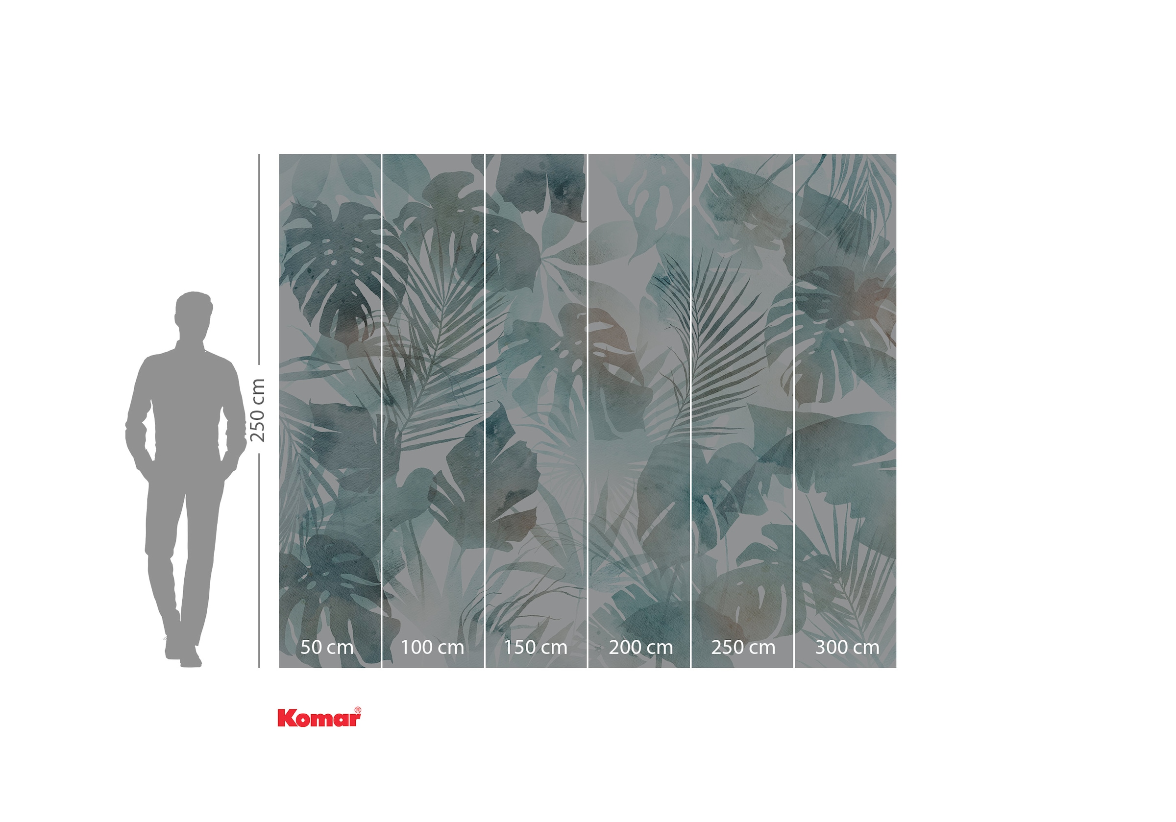 Komar Fototapete »Komar Vlies Fototapete - Frootloops Jungle - Größe 300 x 250 cm«, bedruckt