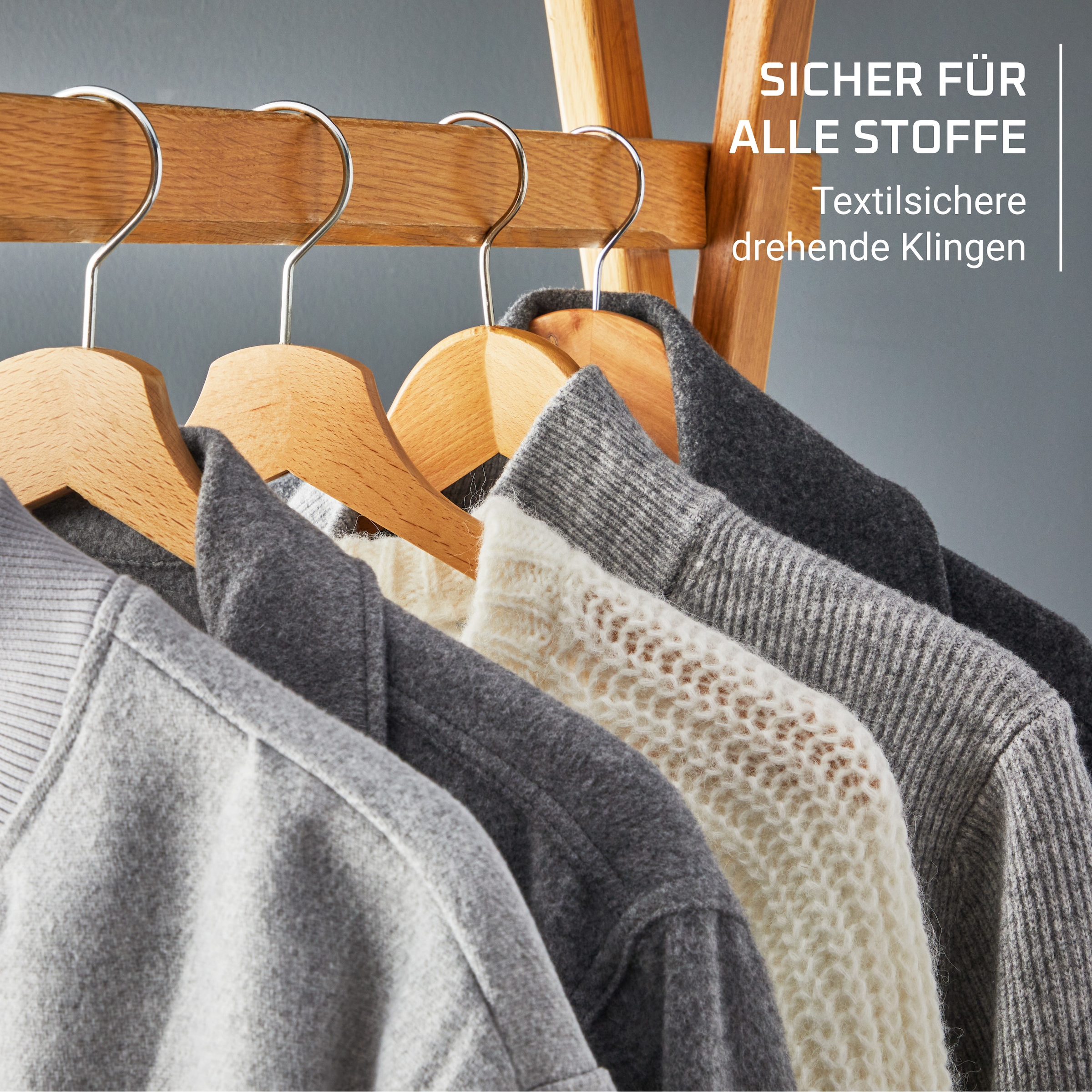 Rowenta Fusselrasierer »Easy Care, wiederaufladbarer Fusselentferner, einfache Handhabung« breiter Edelstahlkopf, 3-fach gezahnte Klingen, JA8001