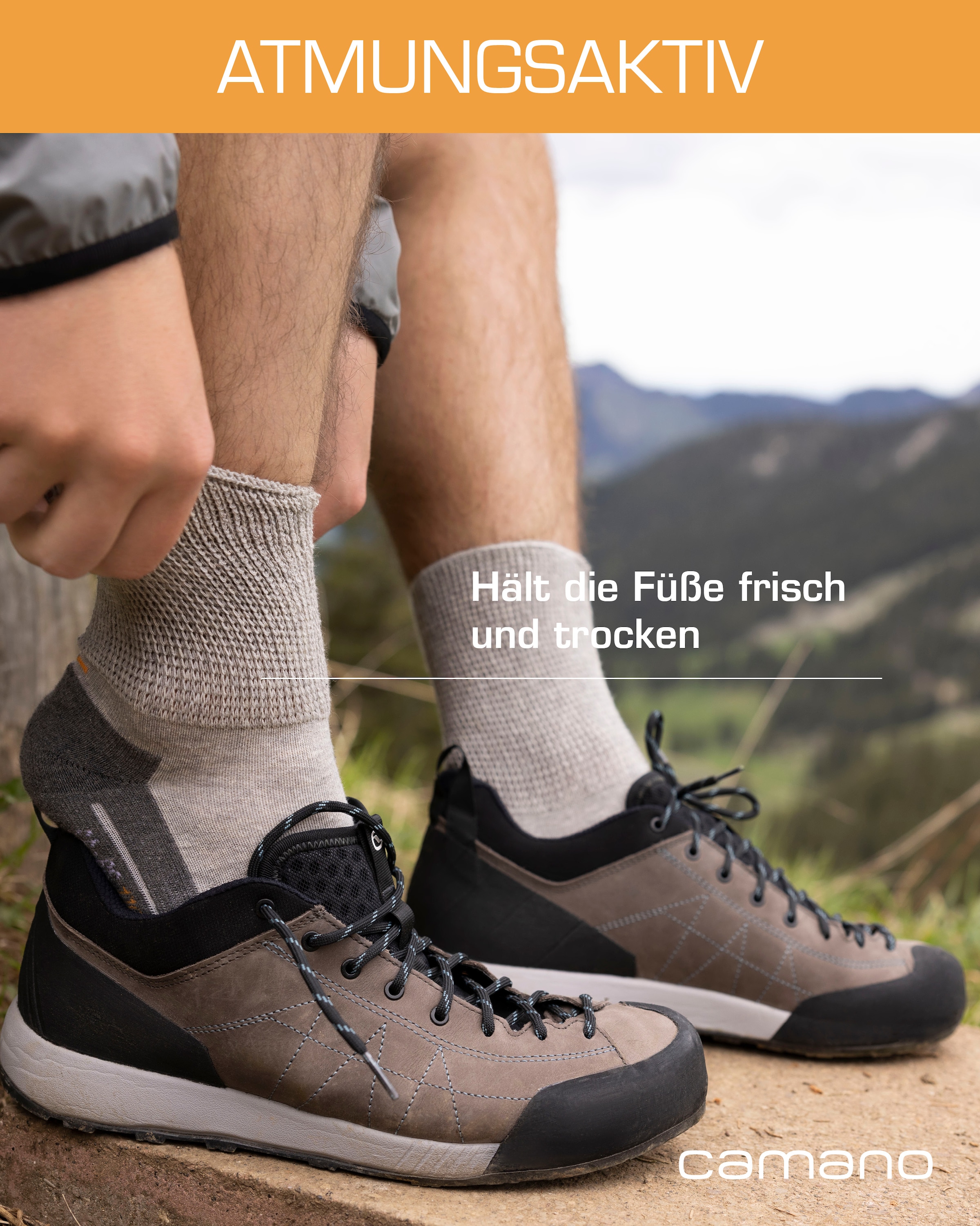 Camano Socken »function« 4 Stk. tlg. perfekte Feuchtigkeitsregulation