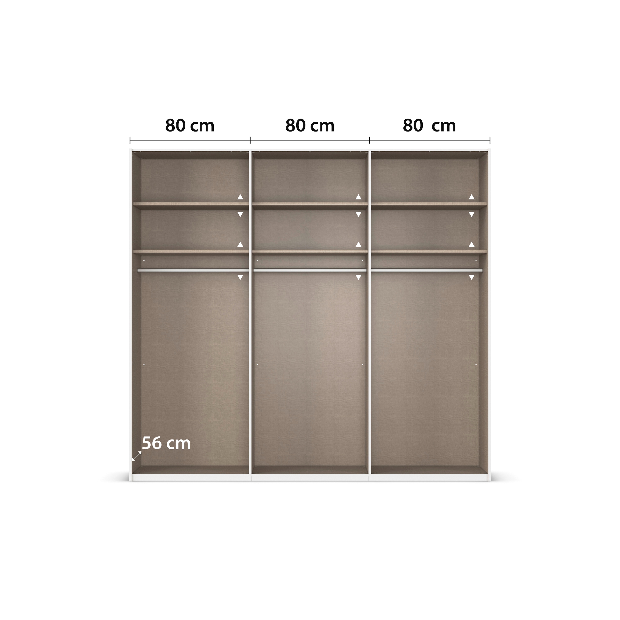 rauch Schwebetürenschrank »Kleiderschrank Schrank Garderobe Schlafzimmerschrank EVELYN«, in elegantem Stil mit Spiegel 5 Breiten viel Stauraum MADE IN GERMANY