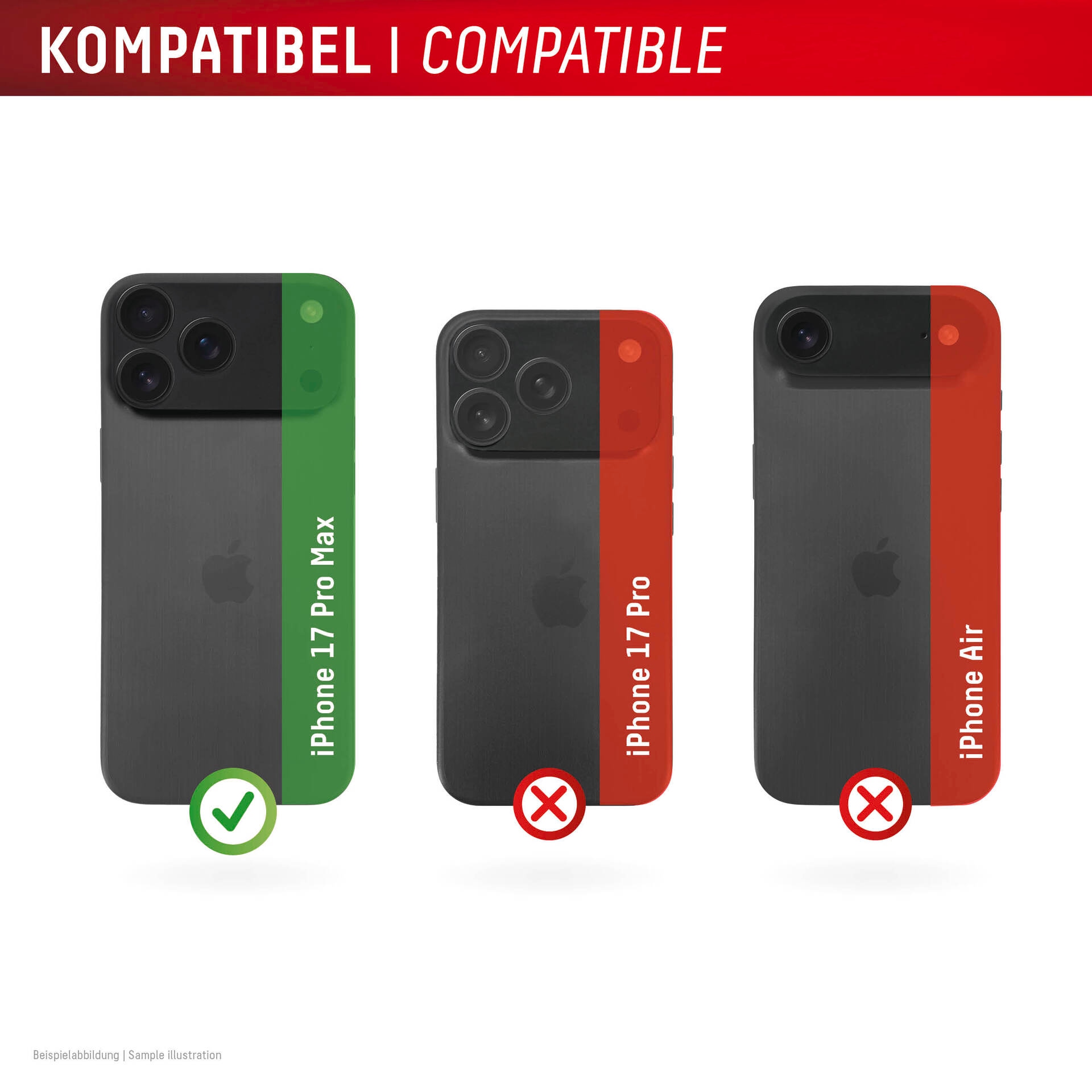 Displex Kameraschutzglas »Camera Lens Glass Glass All-In-One Protector Full Cover«, für Apple iPhone 17 Pro Max, Kameraschutz,Linsenschutz,Objektivschutz, kratz- & stoßfest