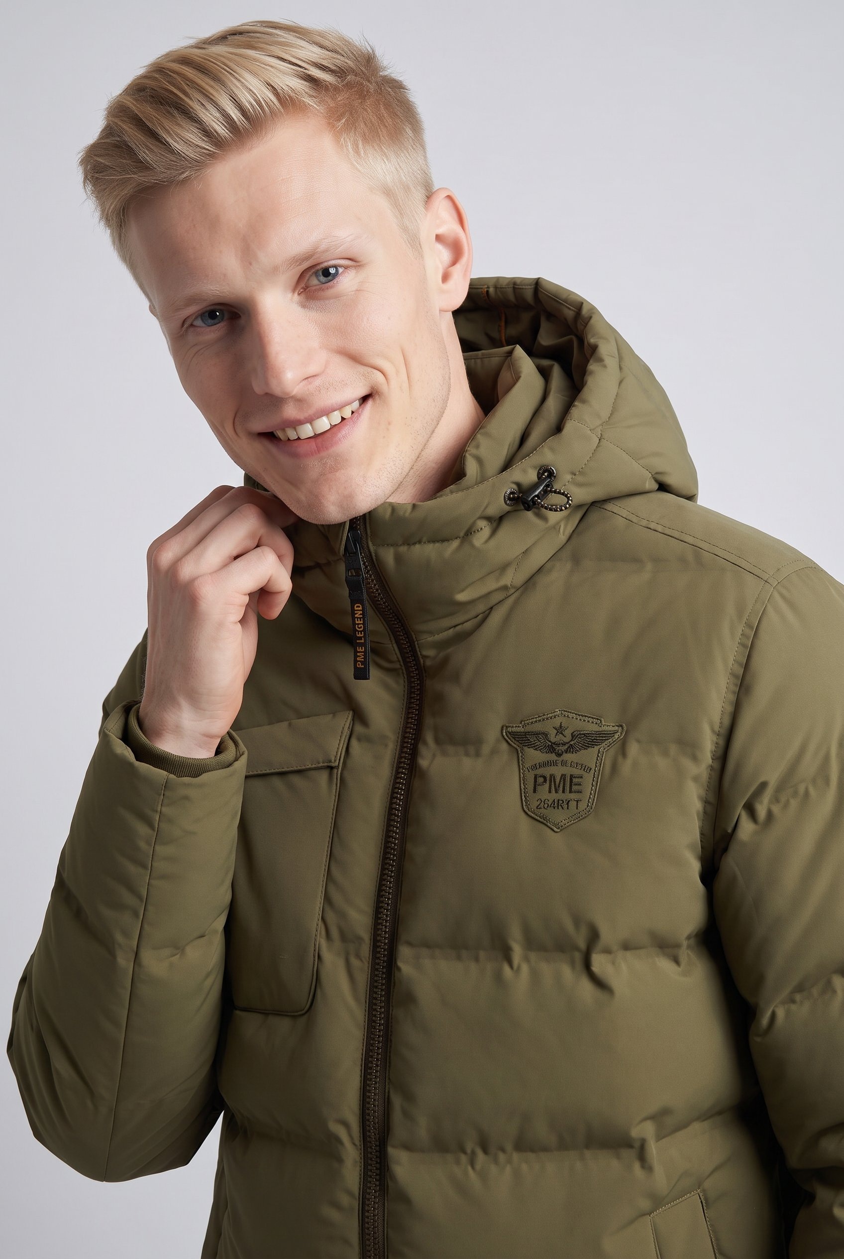 PME LEGEND Winterjacke »AIRSHIP Mach6« mit Kapuze /Pufferjacke - winddicht, atmungsaktiv & wärmend