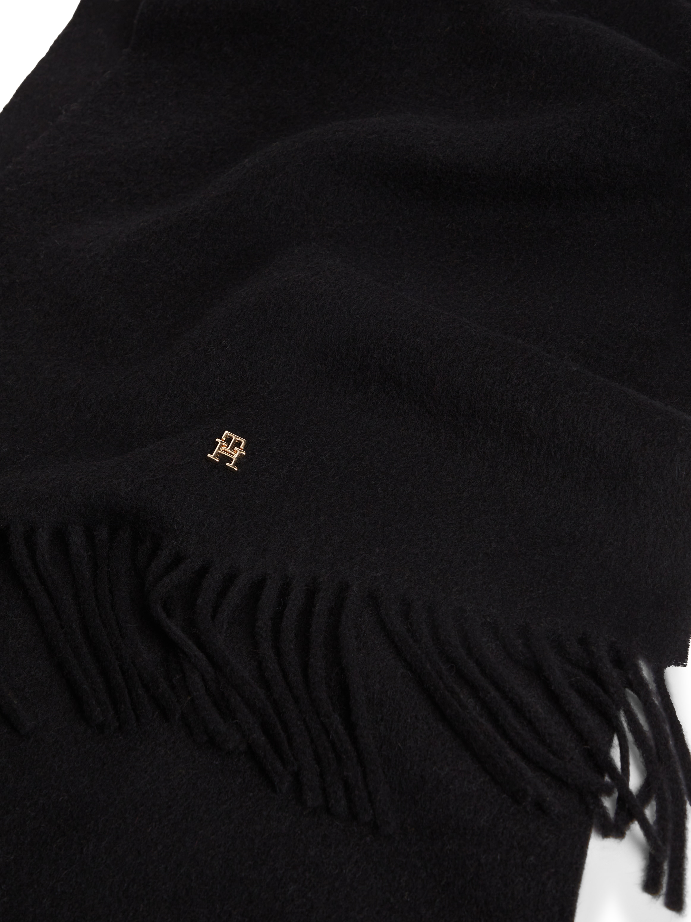 Tommy Hilfiger »TH ELEVATED CHIC WOVEN« aus reiner Wolle, mit Fransen