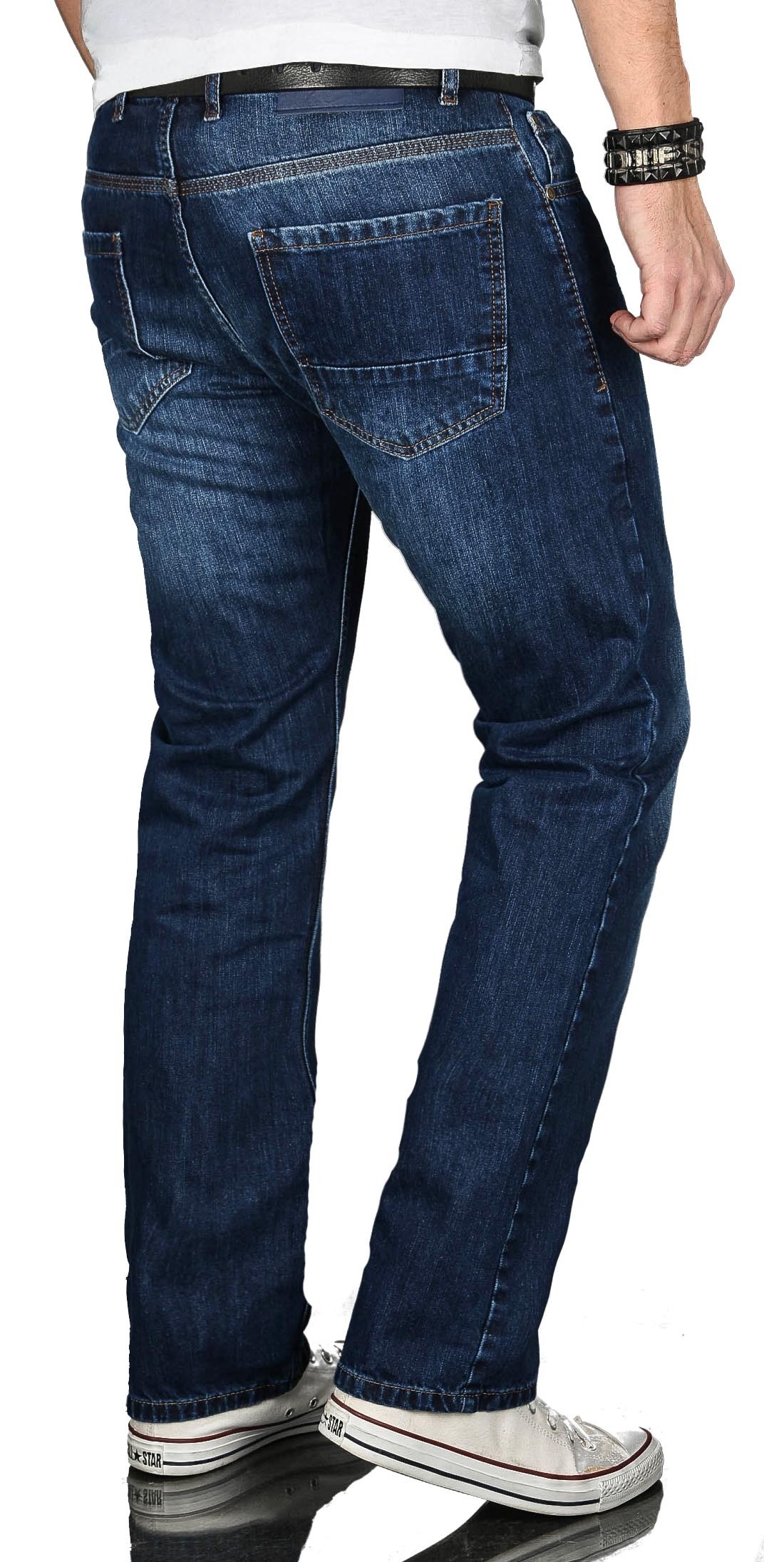 Alessandro Salvarini Regular-fit-Jeans »ASJulio«, mit geradem Bein
