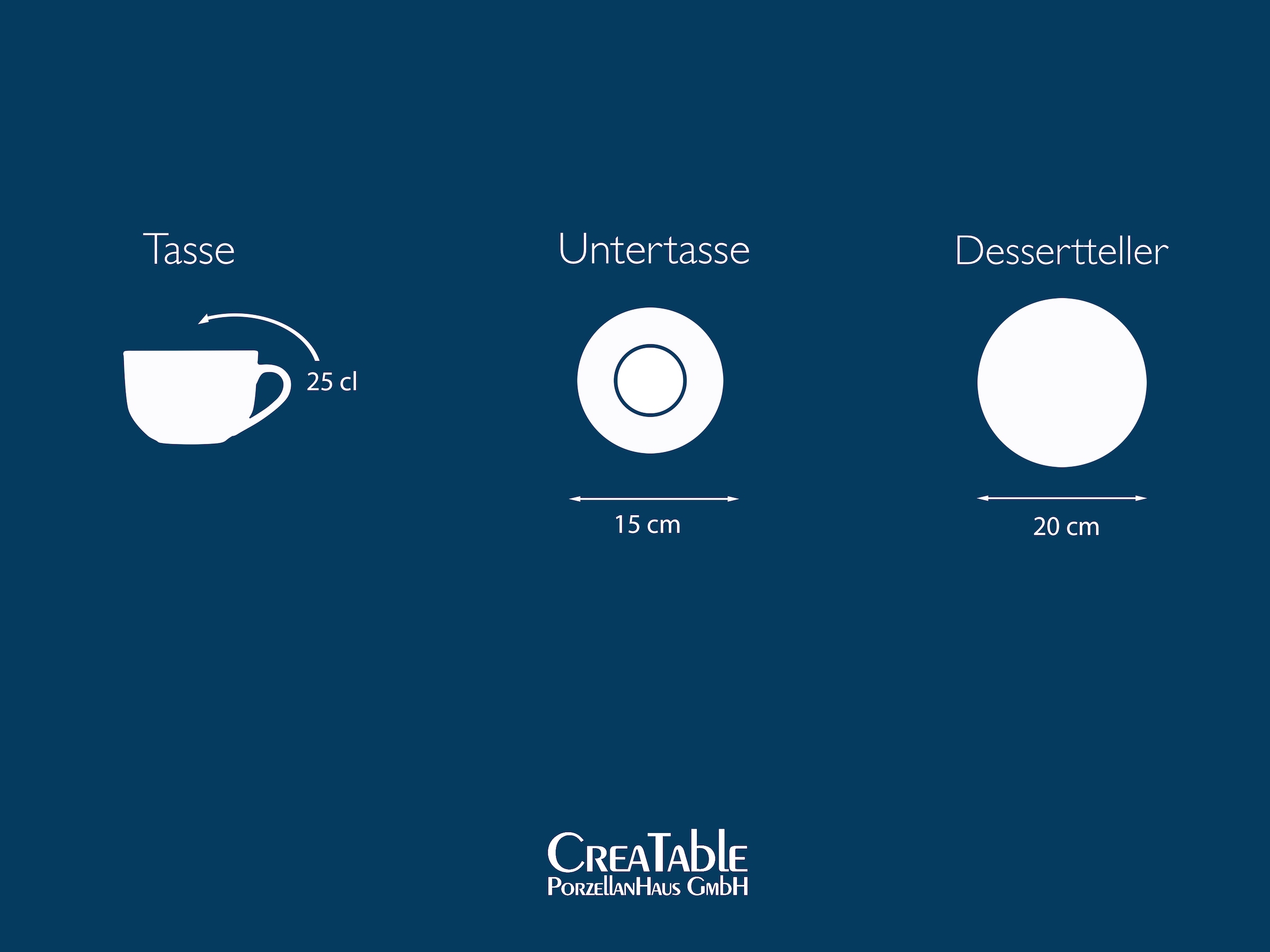 CreaTable Kaffeeservice »Chef Collection« Service, nordisches Design, 18 Teile, für 6 Personen