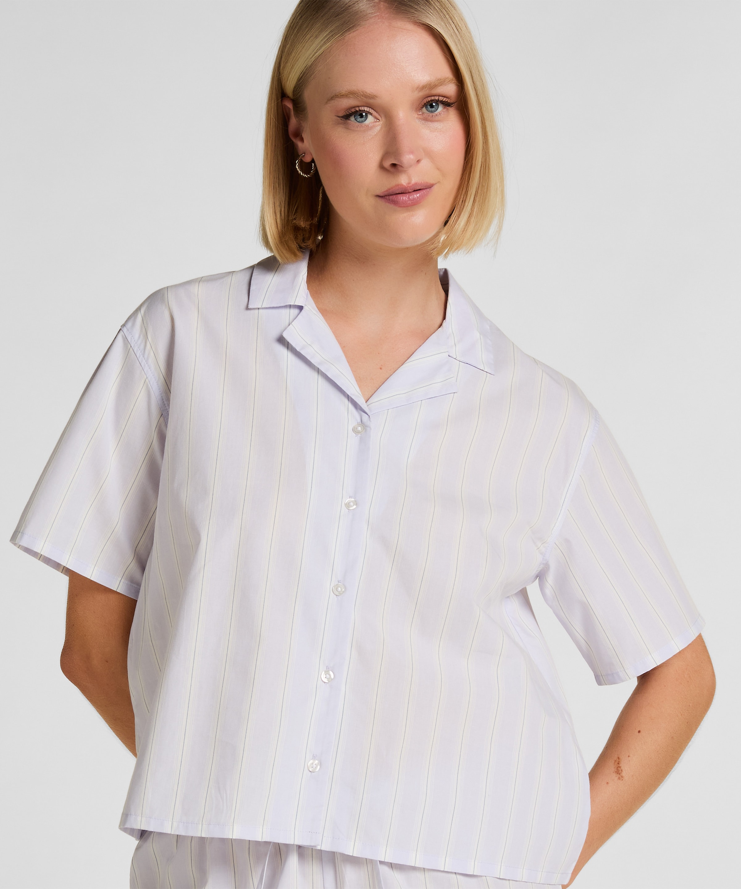 Hunkemöller Pyjama "Gestreiftes Baumwolljacke"