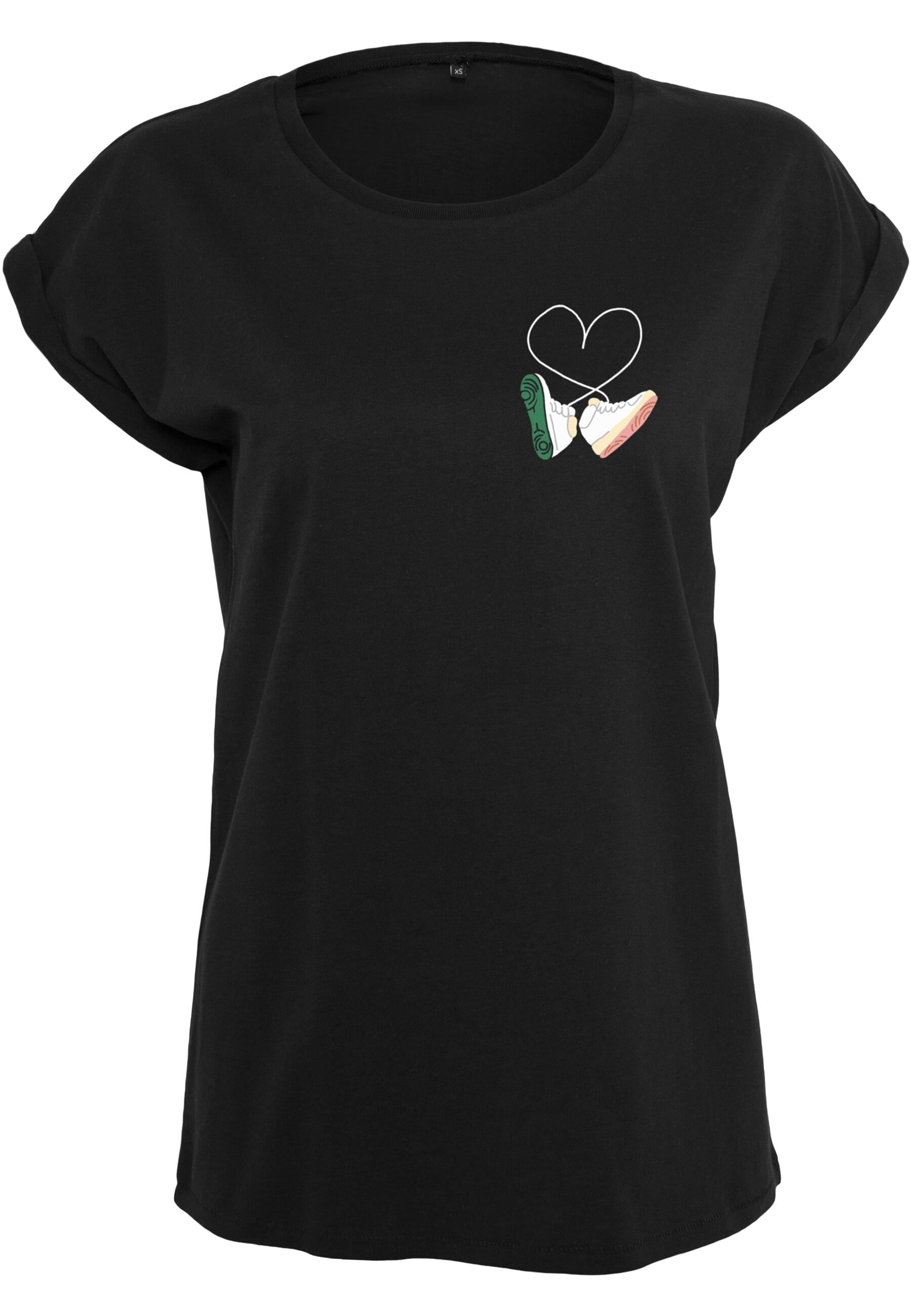 MisterTee Kurzarmshirt "MisterTee Damen Ladies Kicks Love EMB Tee" günstig online kaufen