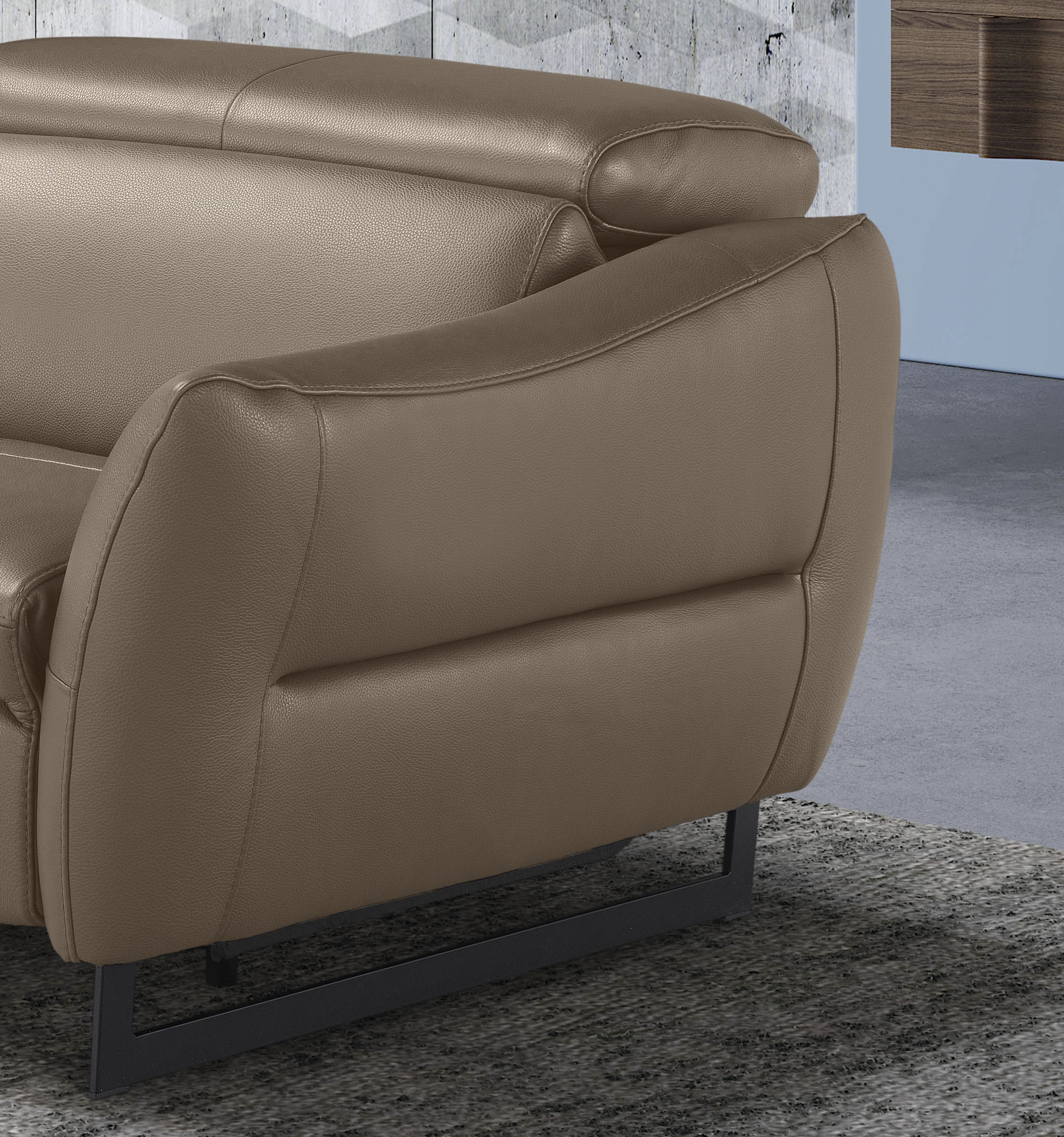 Thumbnail - Egoitaliano 2,5-Sitzer "Dafne, elegantes Designsofa mit hohem Sitzkomfort", wahlw. mit elektrischer Relaxfunktion, Kopft...