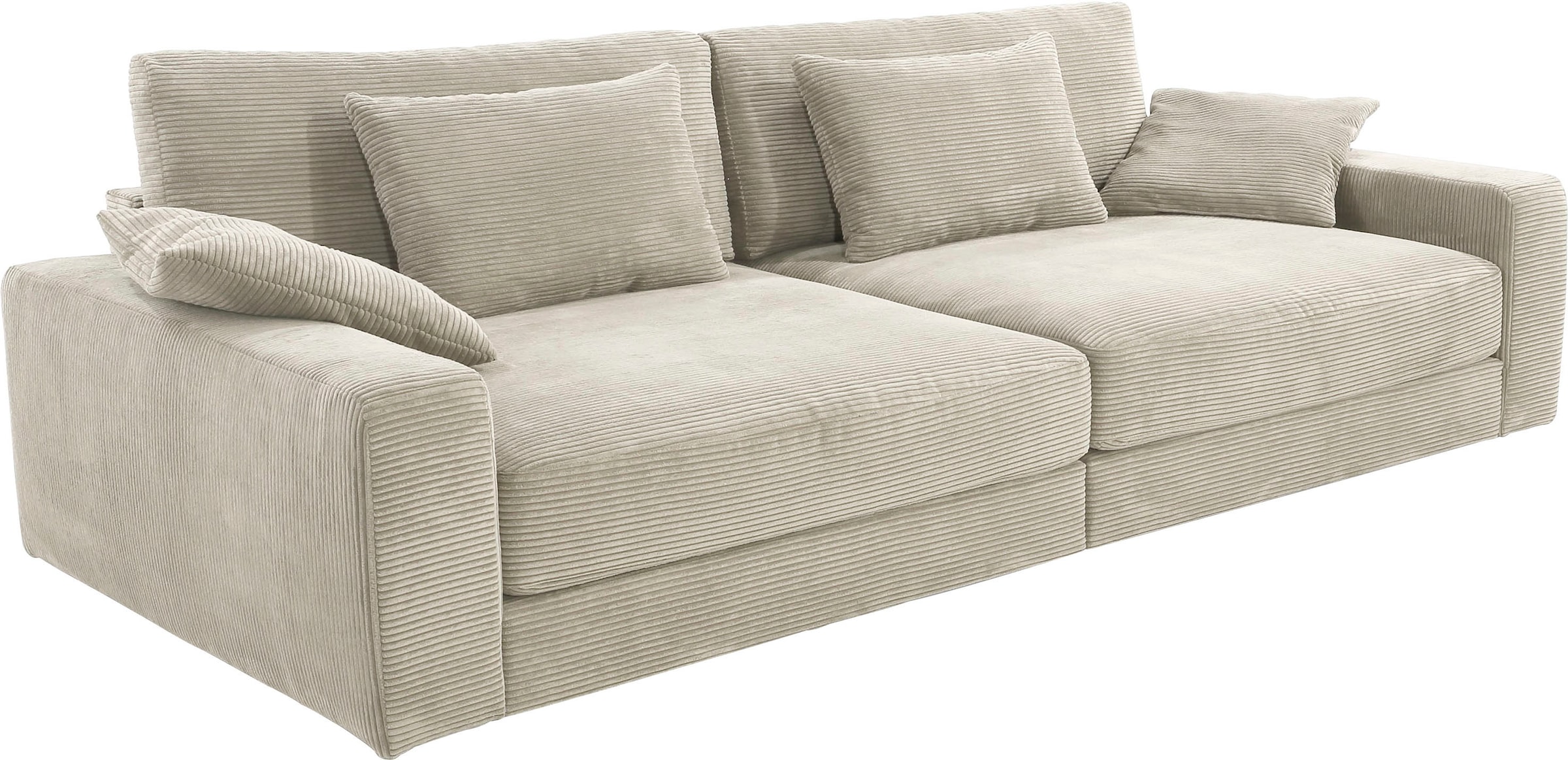 Jockenhöfer Gruppe Big-Sofa »Milano XXL« mit Federkern, Breite 290cm, Liegefläche 120x240cm, inklusive Kissen