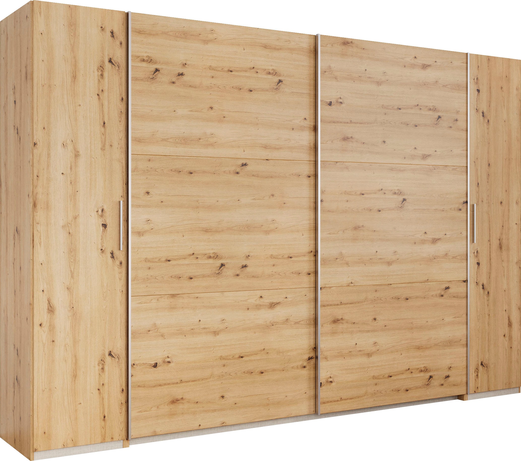rauch Schwebetürenschrank "Kleiderschrank Drehtürenschrank Schrank Garderobe KRONACH" in 3 Ausstattungen BASIC/CLASSIC/PREMIUM, Breiten 225/268/311/354 cm, mit Dreh- und Schwebetüren und vielen Einlegeböden MADE IN GERMANY